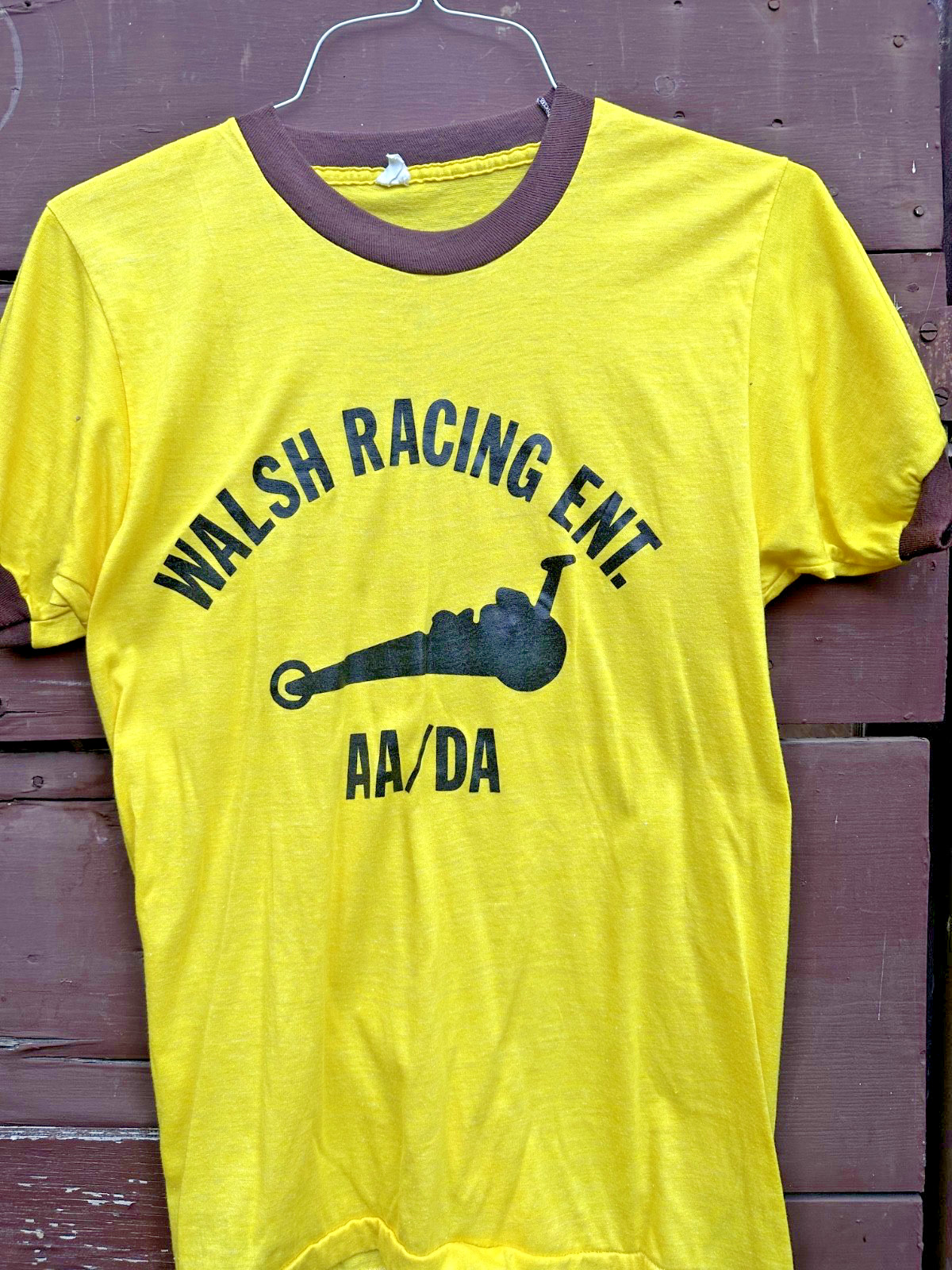 Original Vintage DRAG RACING TEAM T-Shirt MEDIUM 1980s