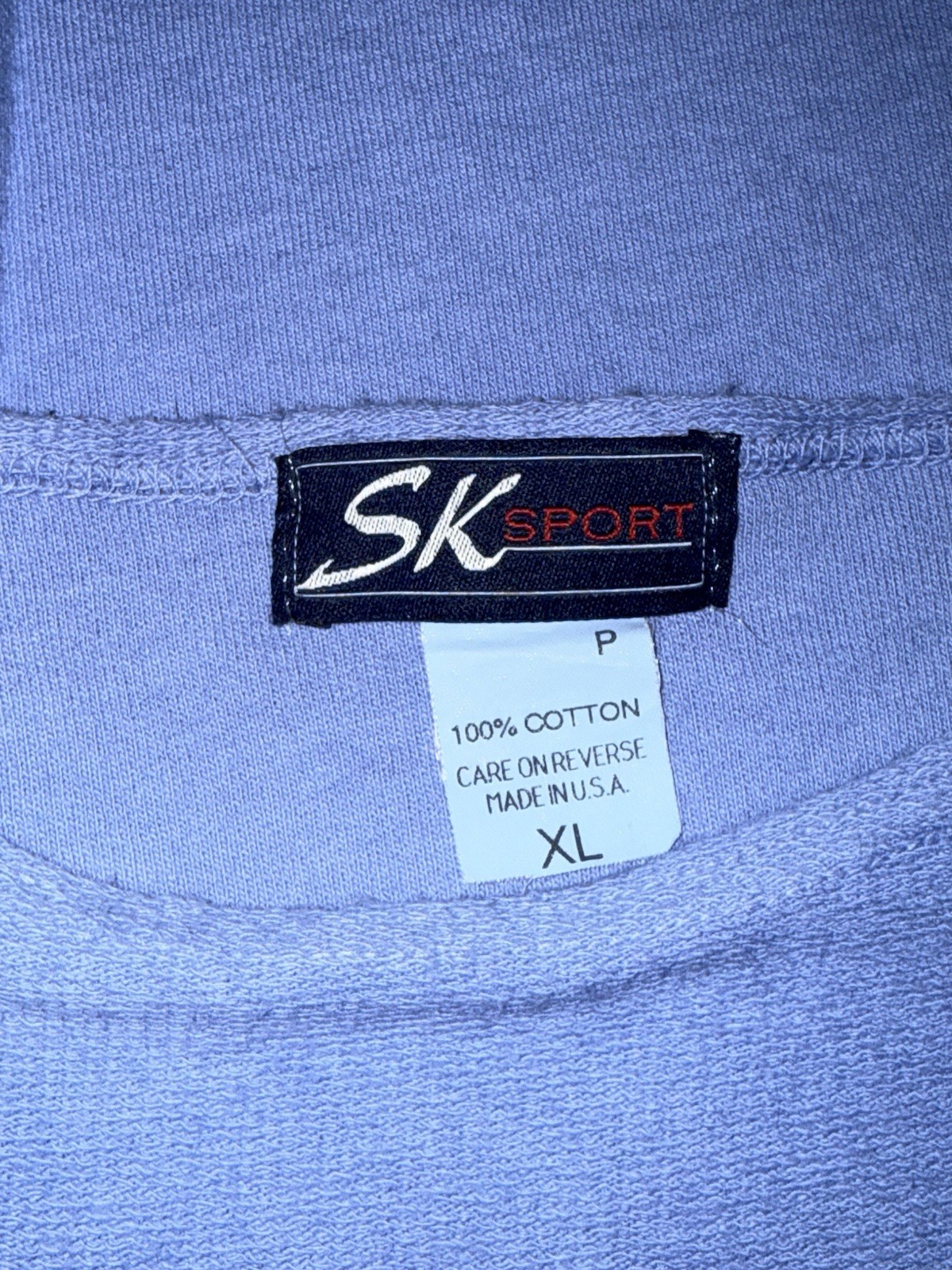 Women’s XL Vintage SK Sport Dress-Dragonfly-Blue-made In USA 100% Cotton