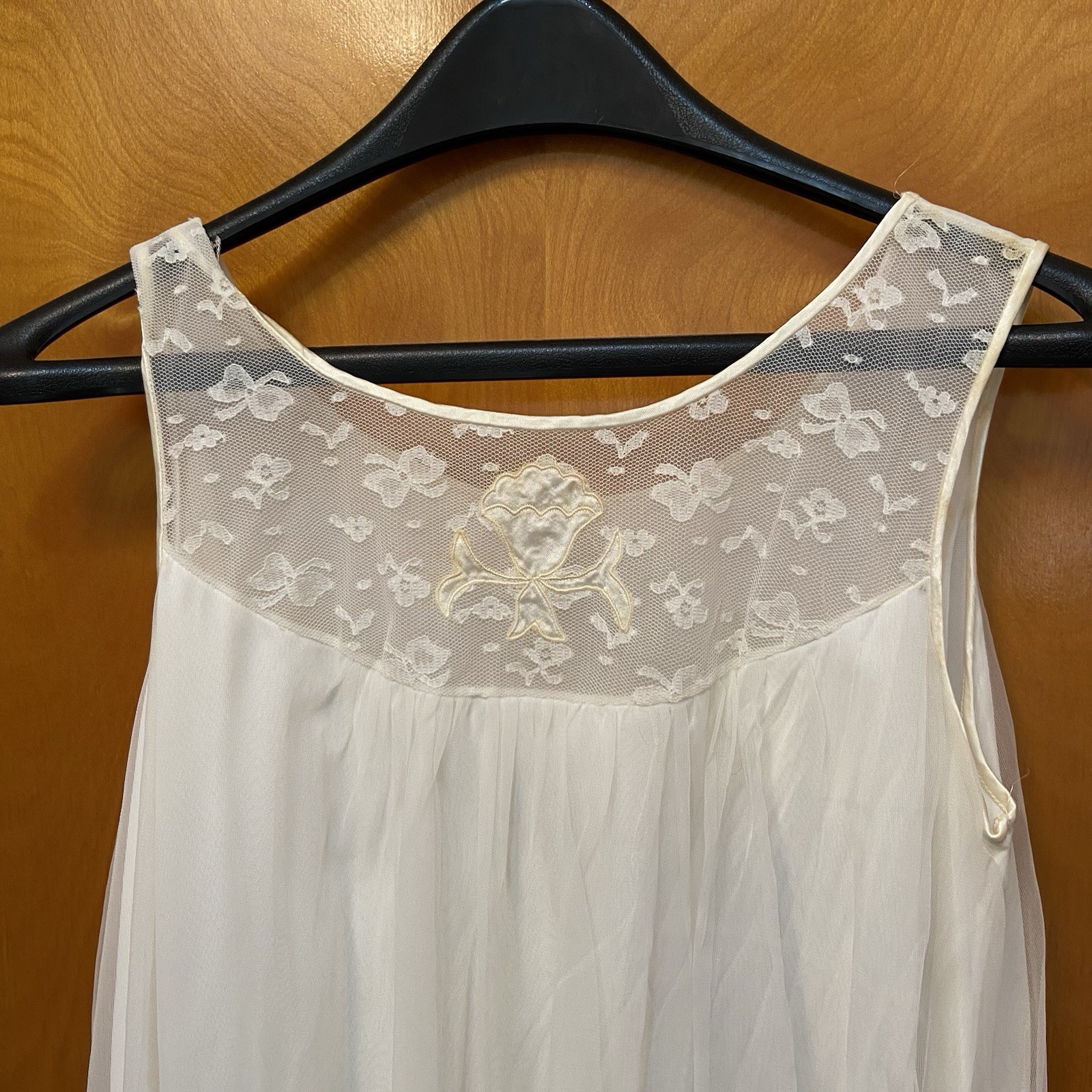 Vintage Sears Nightgown & Sheer Robe Long Size Small 28/30 Bridal Slip Dress