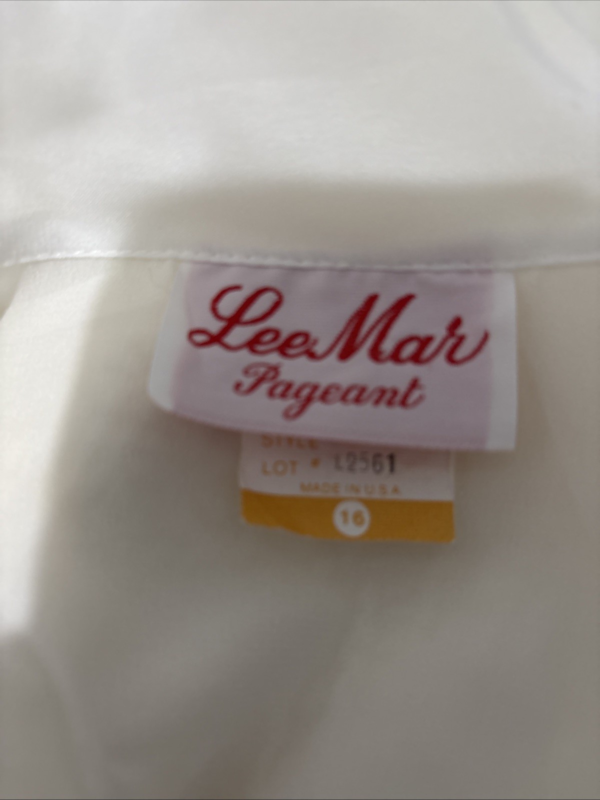 Vintage Lee Mar Pageant White Secretary Blouse Embroidered Women’s L (16)
