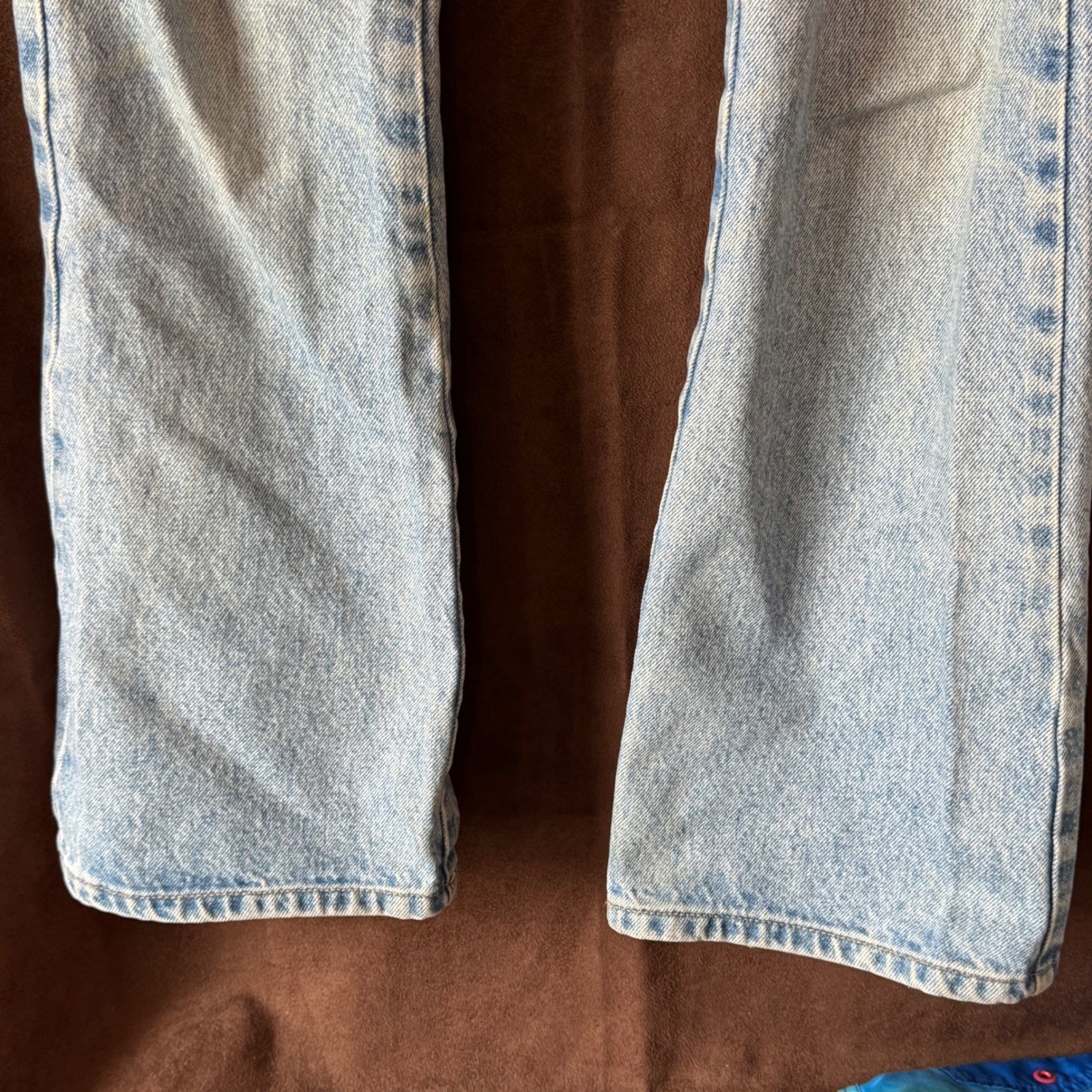 Blue Asphalt Vintage 90s High Waisted Light Wash Straight Leg Jeans Size 5