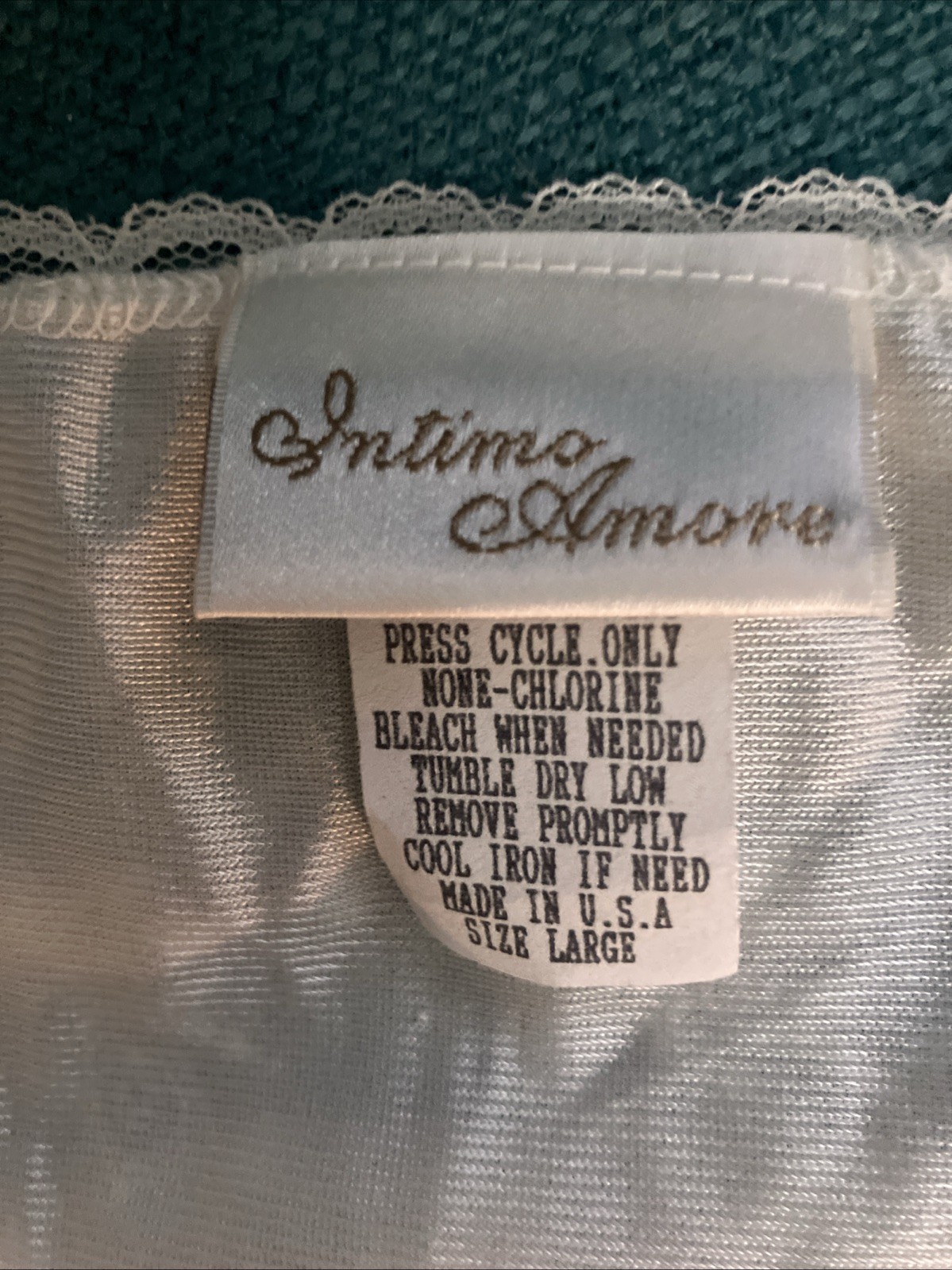 intimo amore vintage lace slip dress Size Large