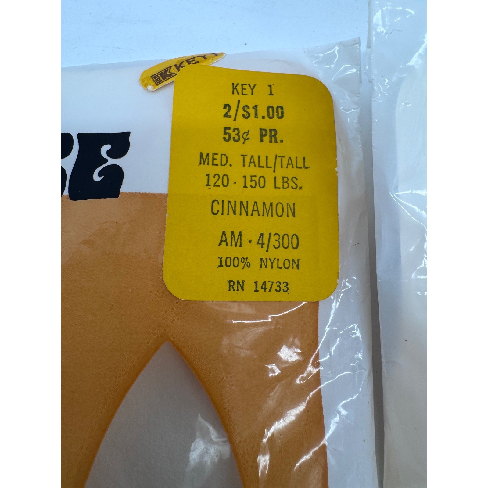 S.S. Kresge Panty Hose Nylons M Tall Cinnamon New Vintage Seamless 2pk AM-4/300