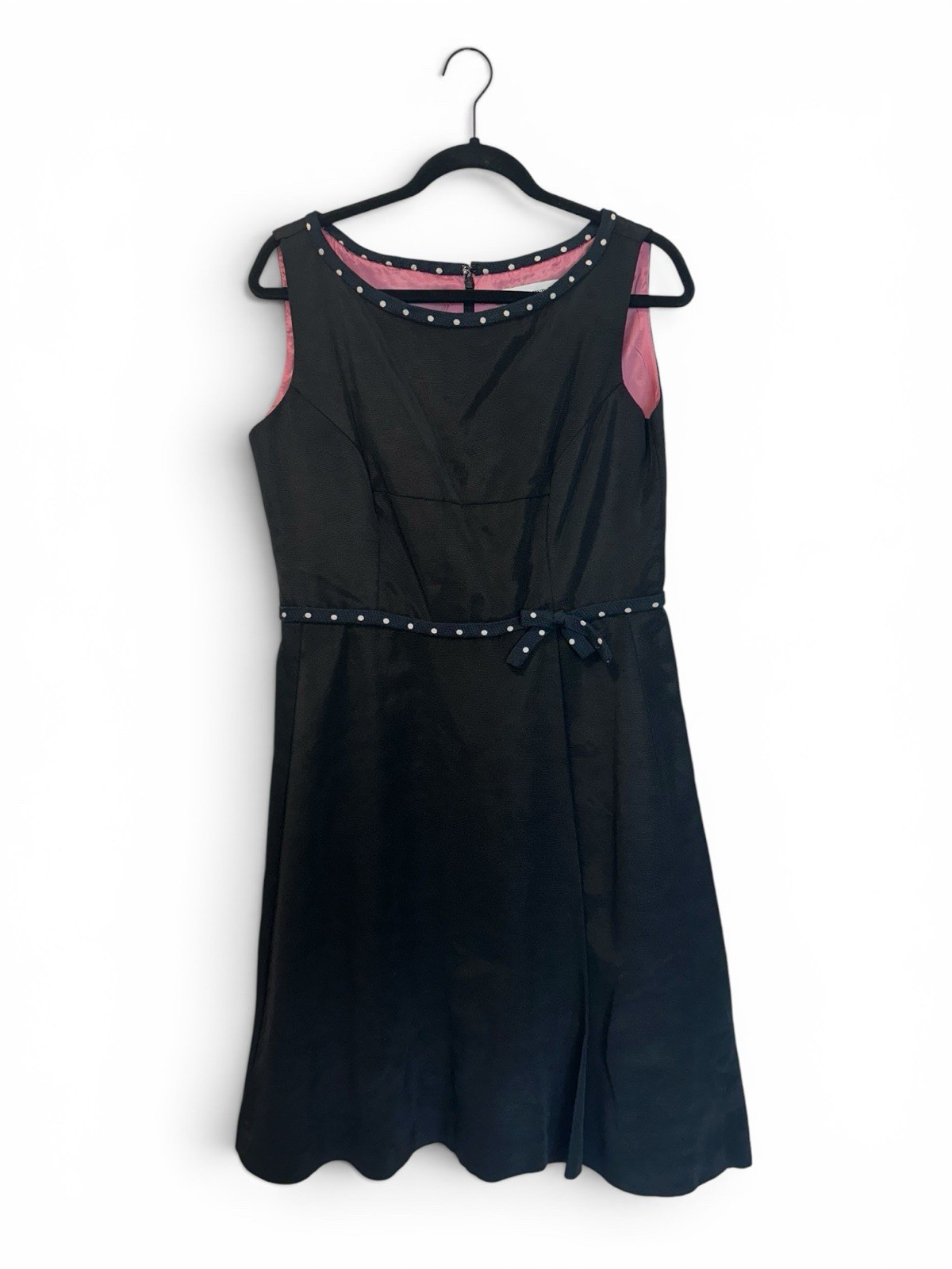 VTG Josephine Sasso 90’s Lined Sleeveless Fit & Flare Dress Black SZ M