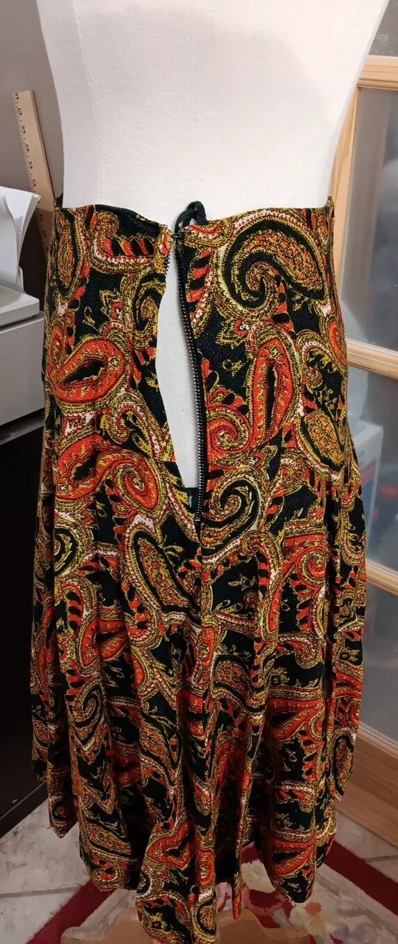 Vintage Paisley Skirt / Jacket Set Retro MCM Matching 60s 70s Vibrant Truly Rare