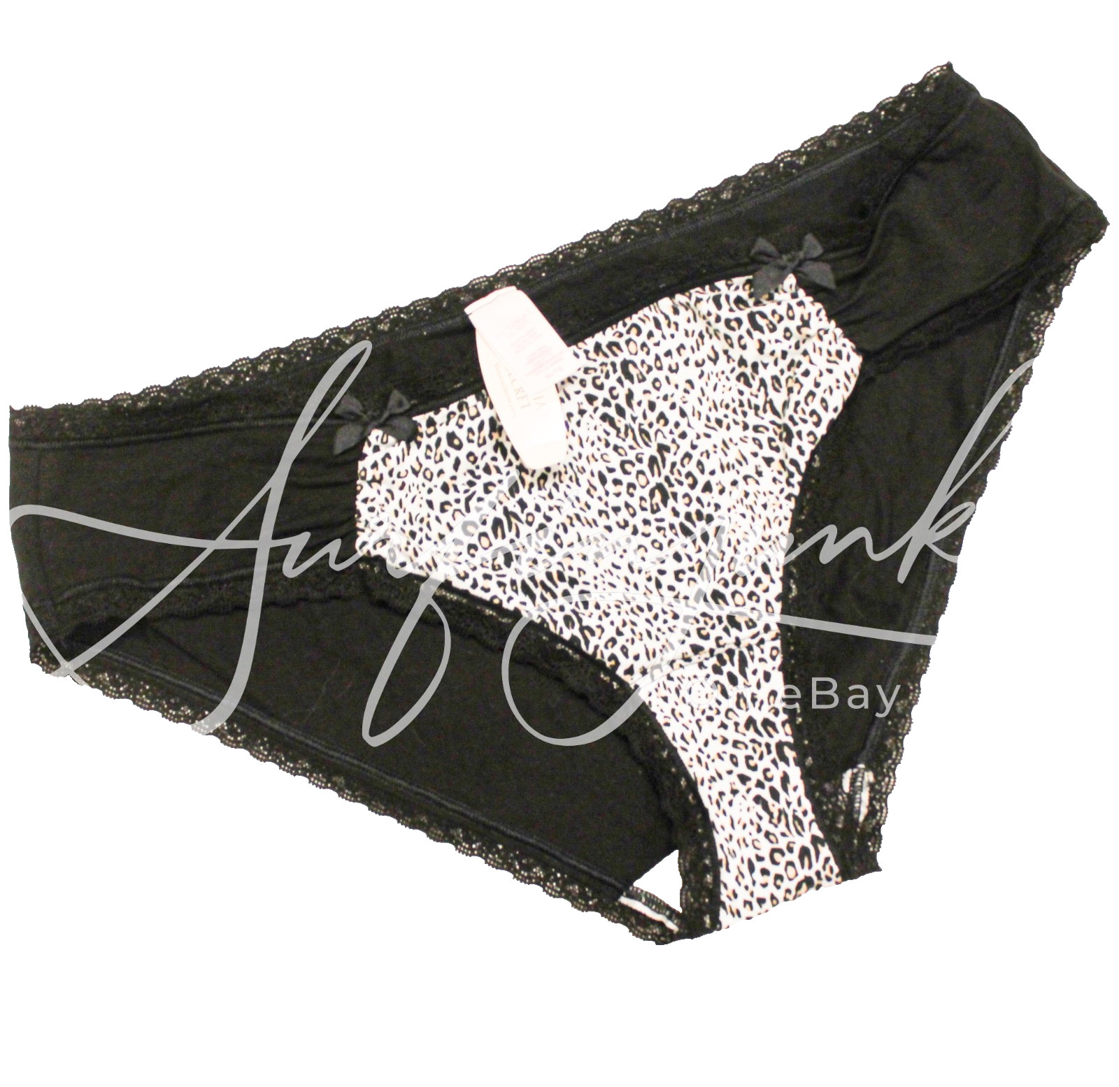 Victoria Secret Vintage Panty Panties XL Cotton Bikini Low Rise Hiphugger Animal