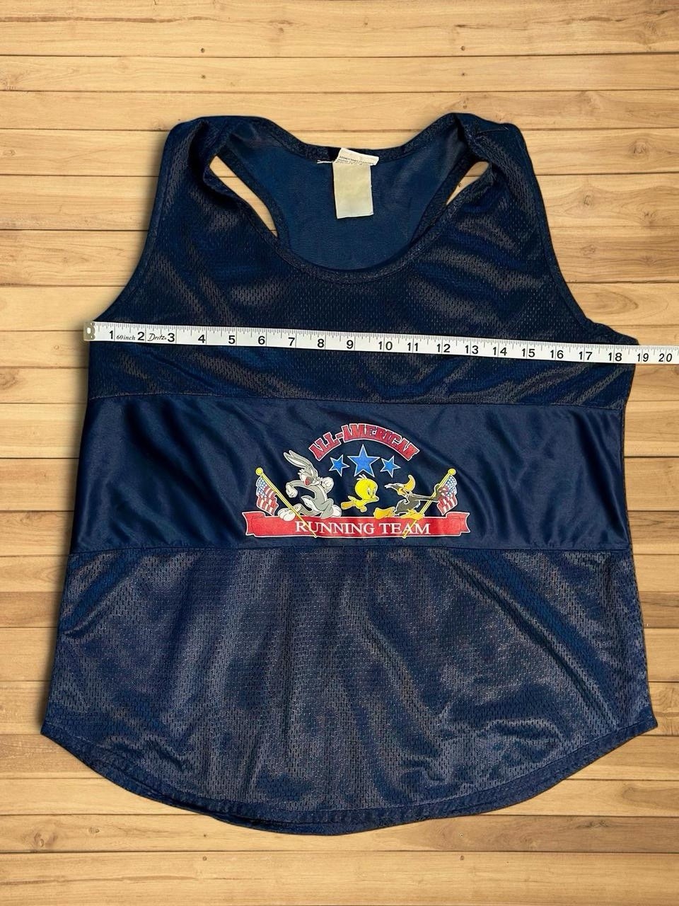 Vintage Looney Tunes All-American Running Team Mesh Jersey Tank Top S