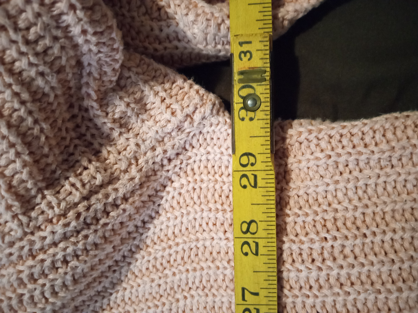 Vintage Pale Pink 20W 40 1980’s Shaker Sweater Ramie and cotton Diana Marco