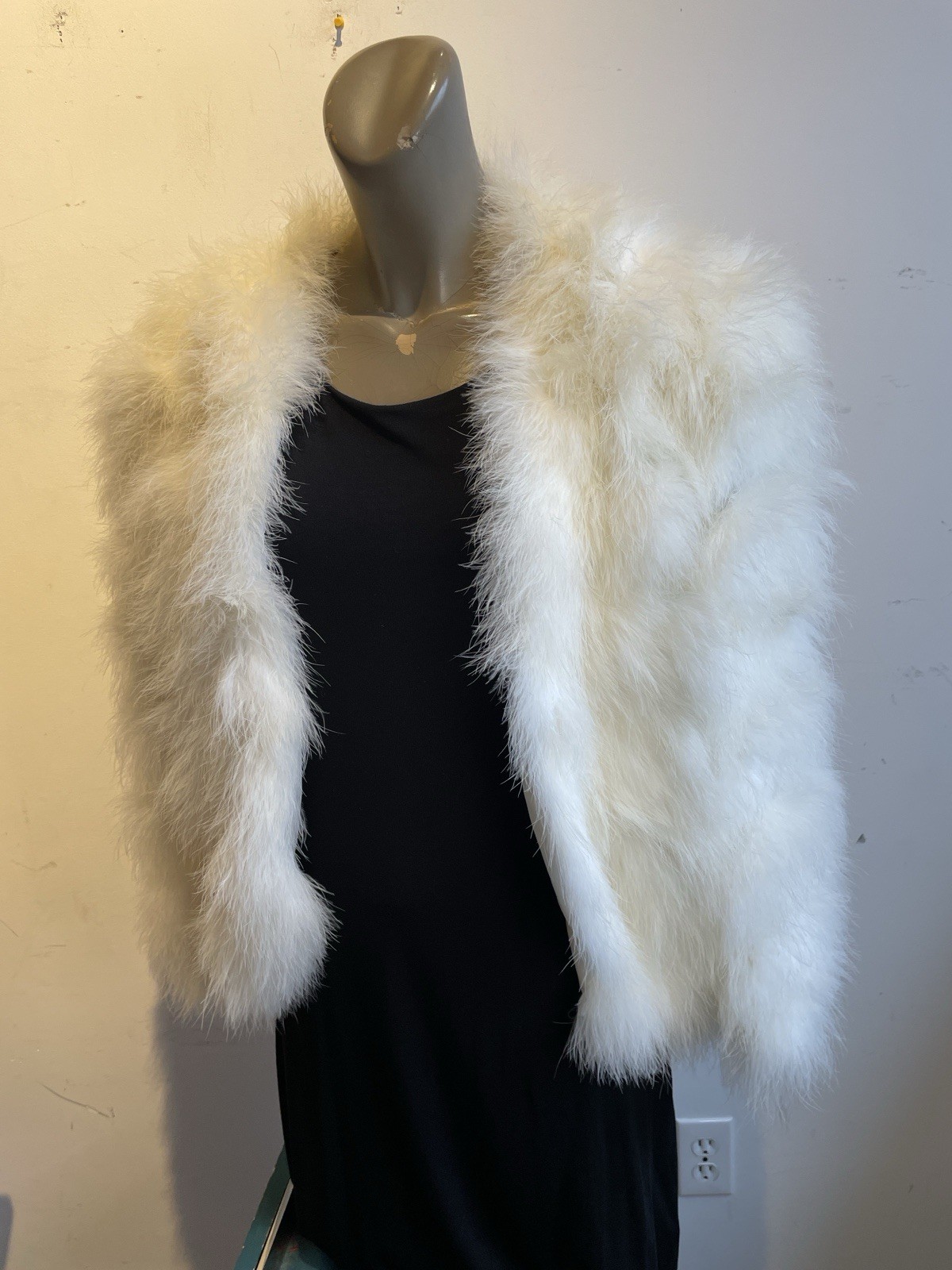 Vintage 1960’s – 1970s Marabou Feather Jacket