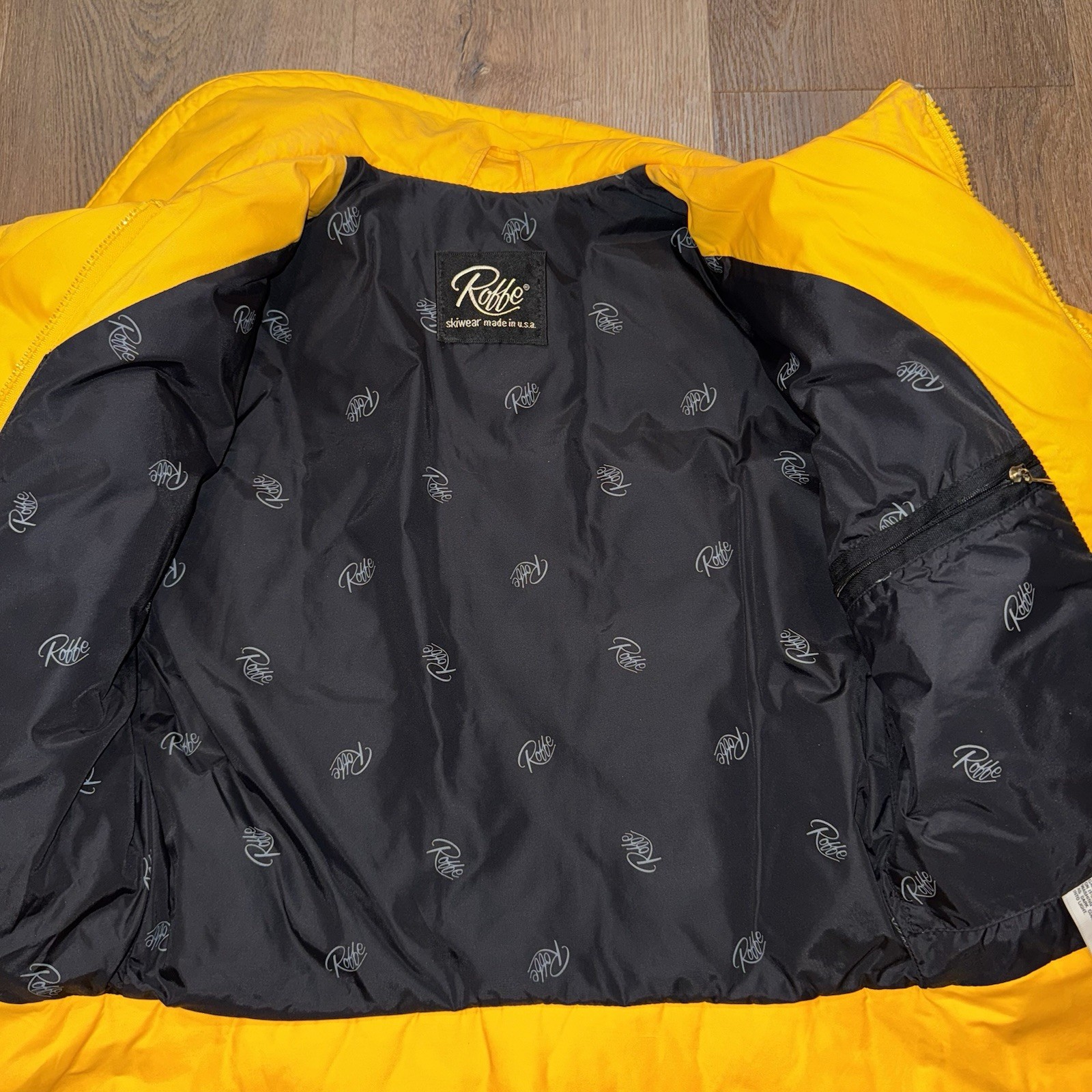 Vtg 70s 80s Roffe Ski Jacket Duck Down Fill Apres Snow Bunny Coat Womens Medium