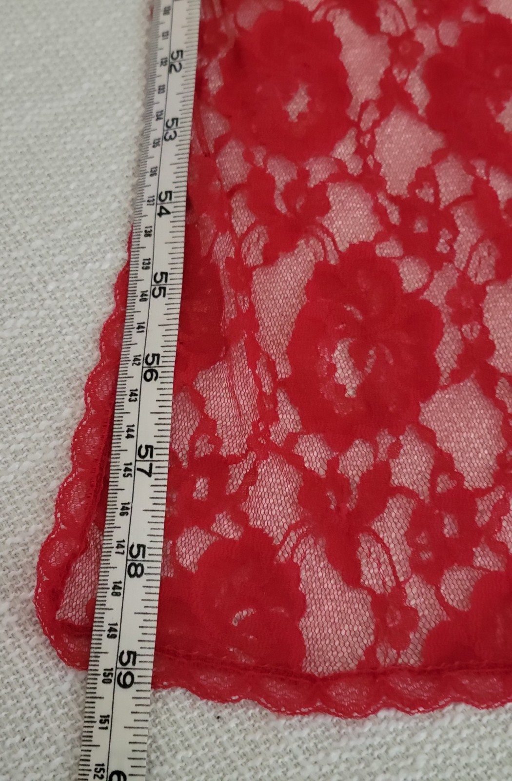 Vintage Glydons Red Lace – Kimino – Maxi Robe – Duster- Festival Outfit – Small