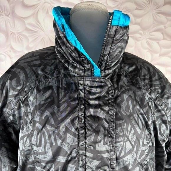 Vintage Snuggler Ski Wear jacket with bold abstract pattern Size 10