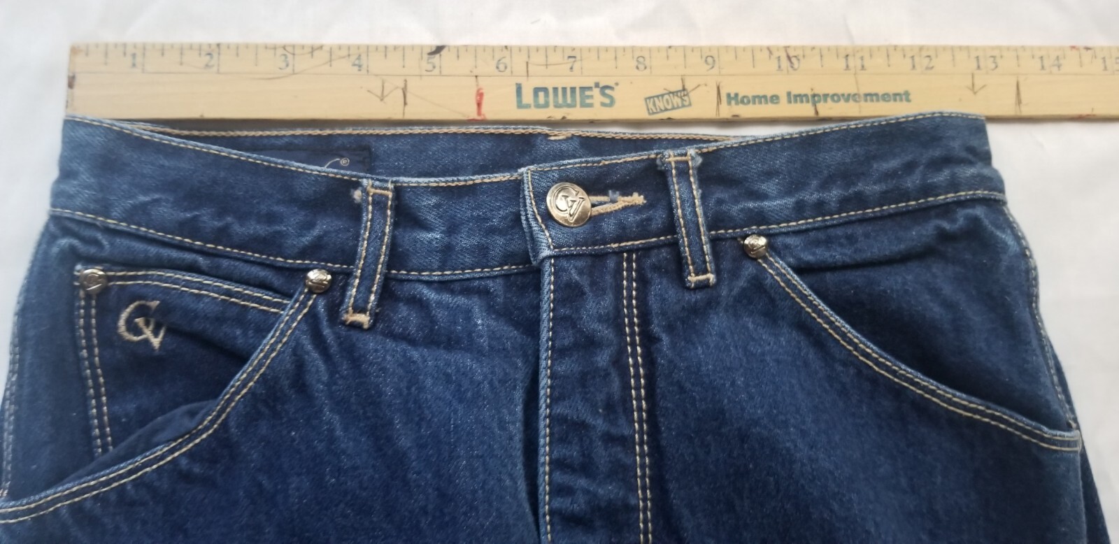 Vintage GLORIA VANDERBILT Jeans 1980’s Size 9 Indigo Denim Straight High Waist