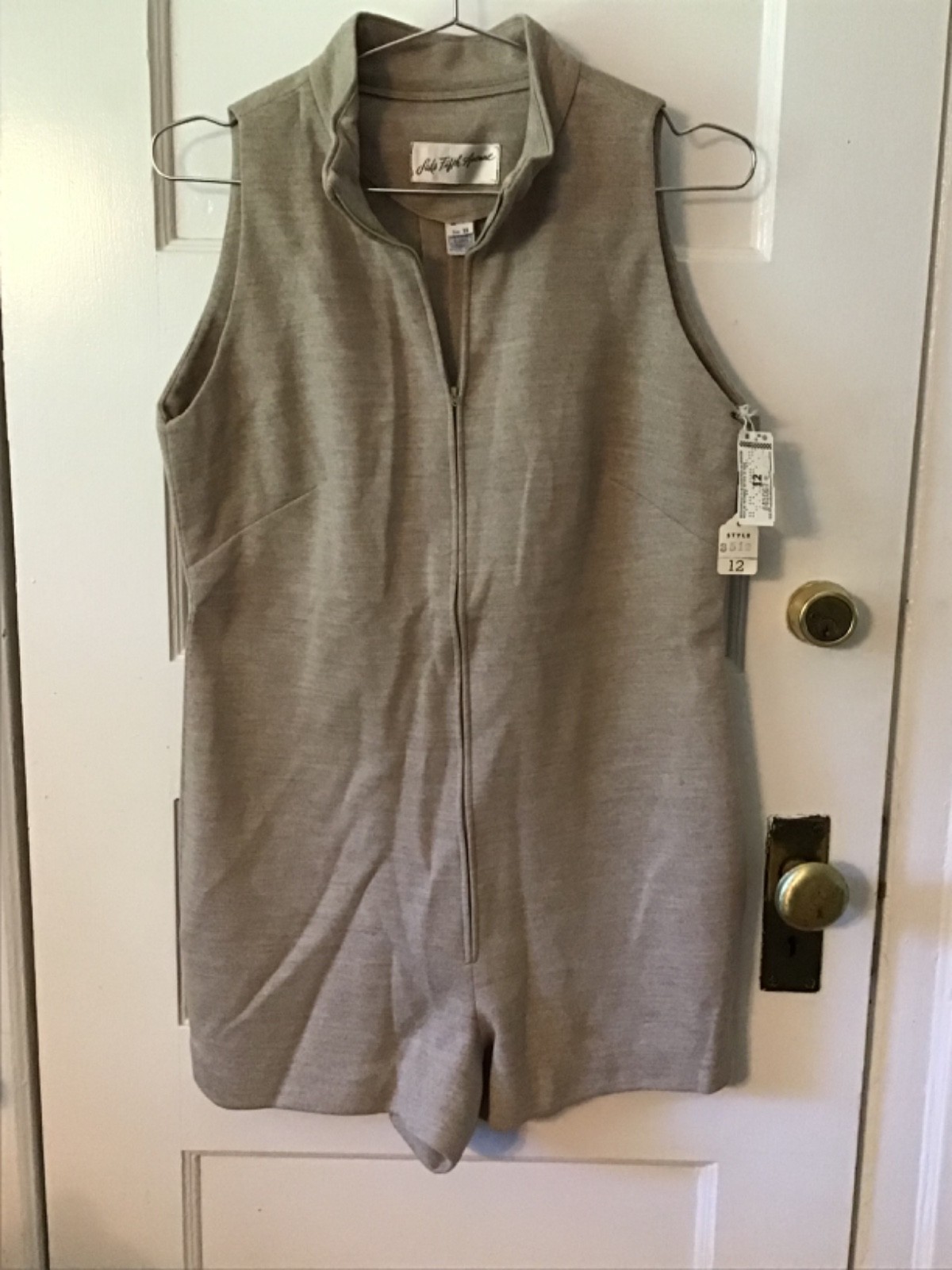 Vintage Saks Fifth Avenue ILGWU made in the USA wool romper with original tags