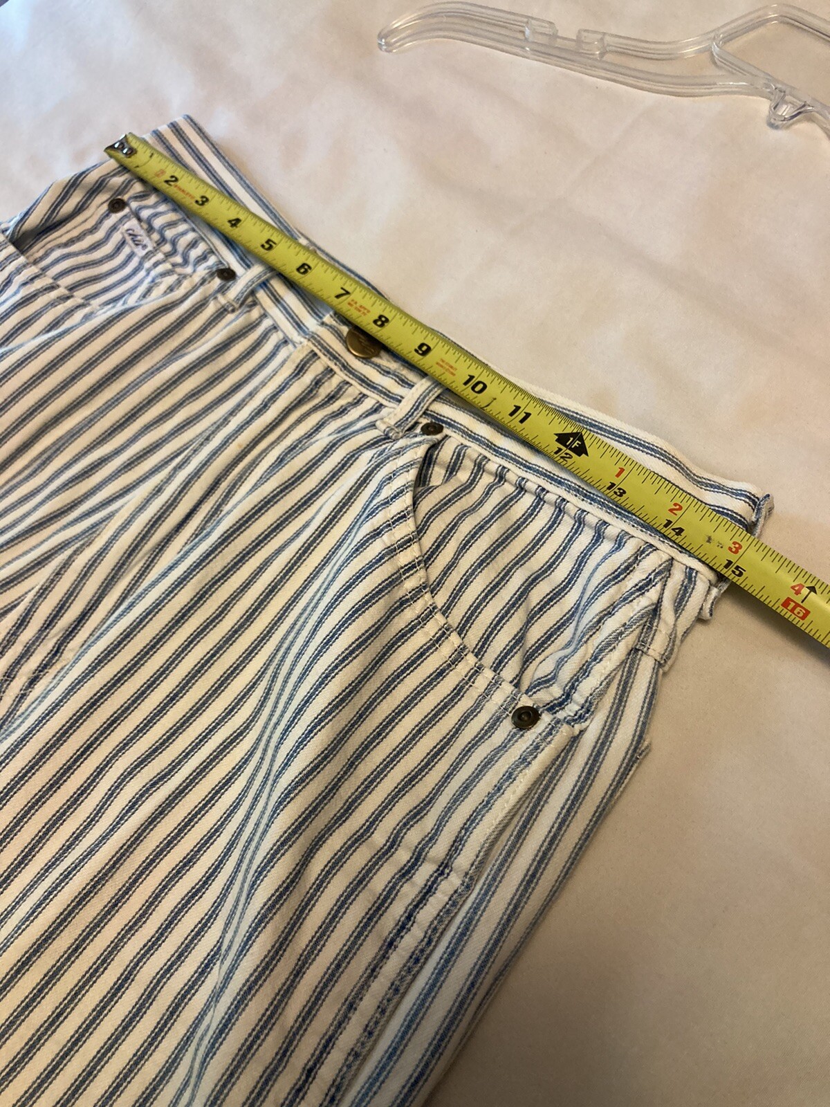 Chic Woman’s shorts vintage mom jeans striped size 14 SEE MEASUREMENTS