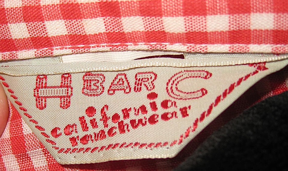 H Bar C California Ranchwear Red Gingham Plaid Snap Western Womens Vintage Shirt
