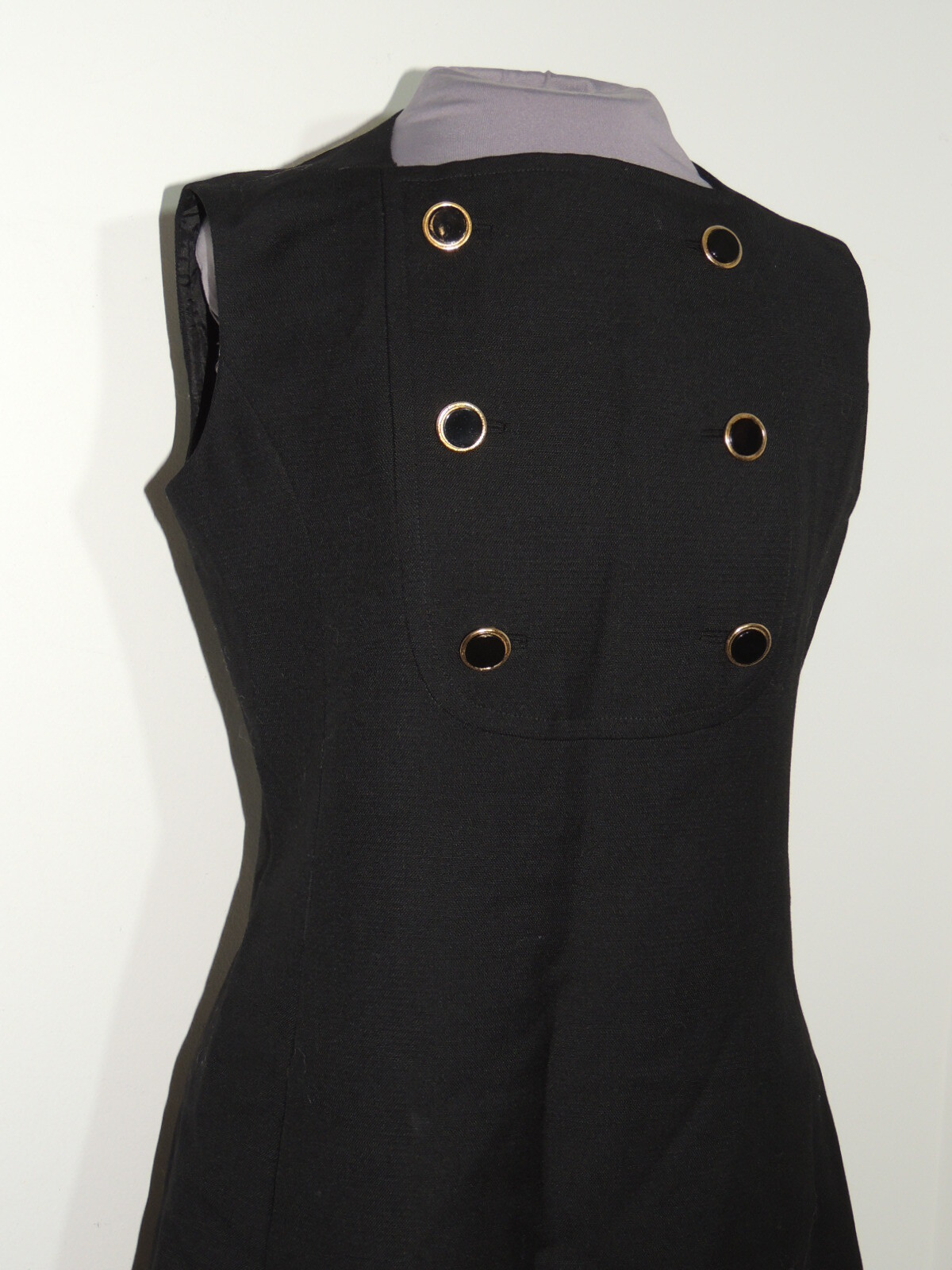 1960’s Originala Black Wool blend Dress w Jacket MED