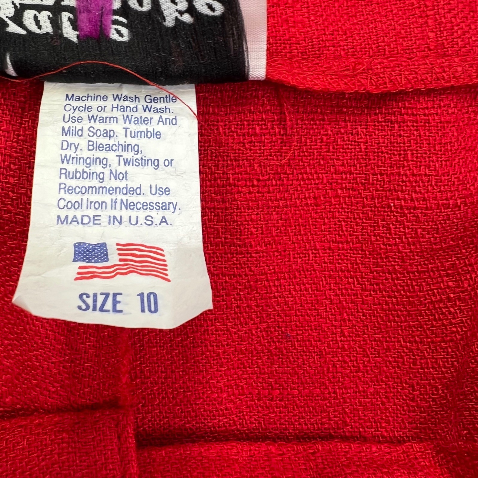 Katie Brooke Pleated Shorts Womens 10 (6) Red VTG High Rise Made in USA 80s READ
