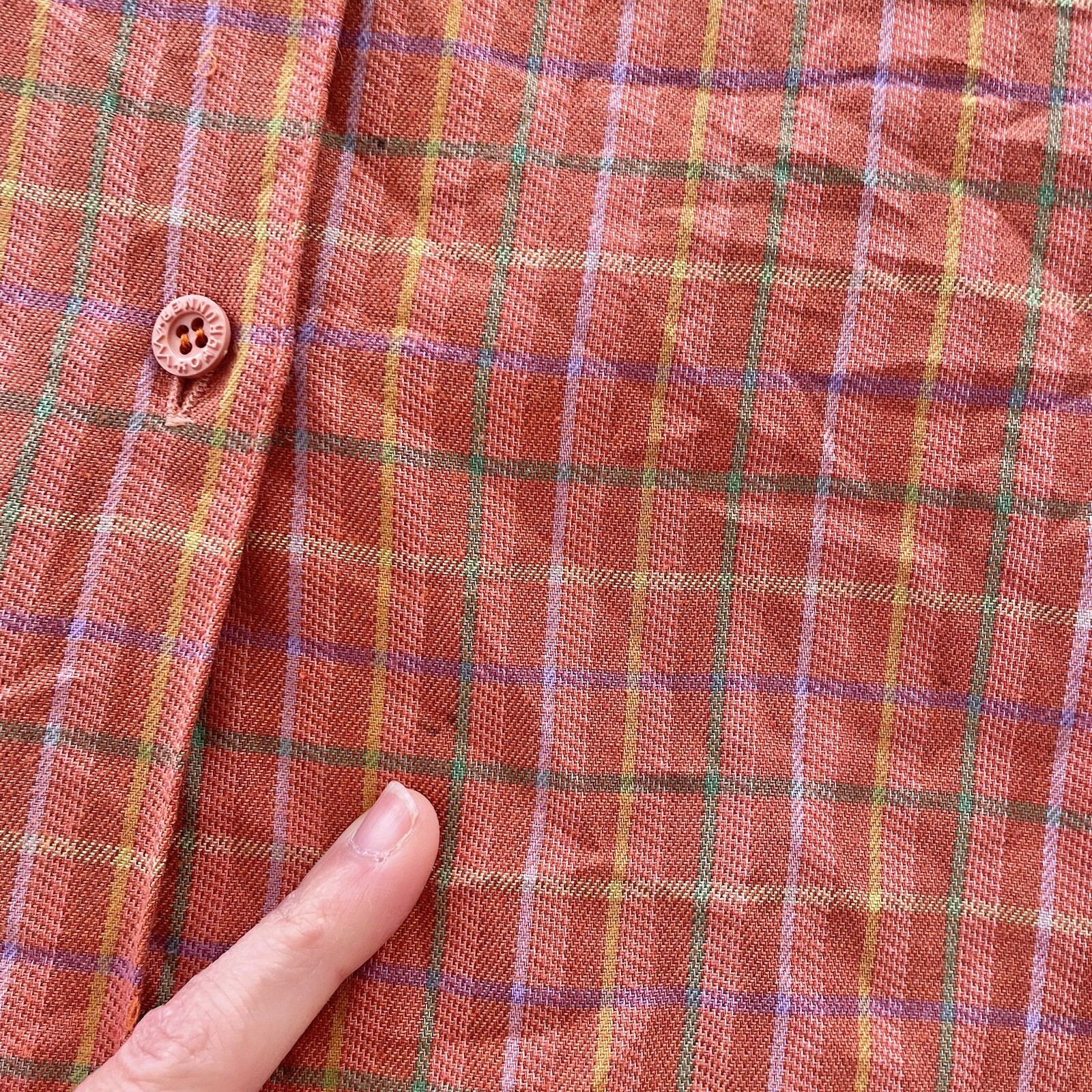 Vintage 80s 90s Road Runner Womens Brown Check Blouse Shirt Top Size Approx. L