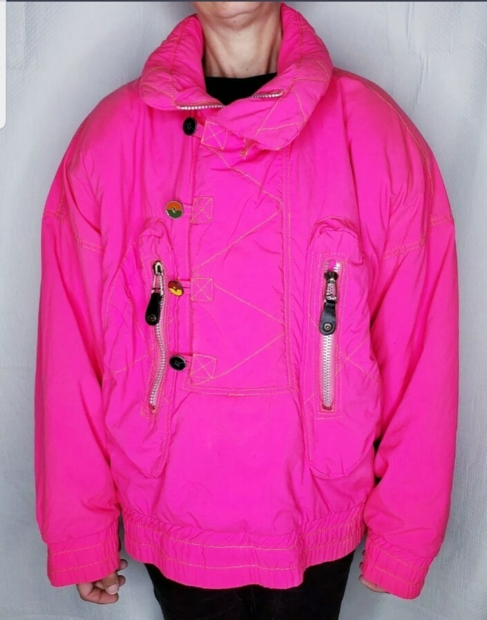 VTG 90s 🔥Fire and Ice❄ Hot Pink Small Winter Ski Jacket Sunice Rare Coat EUC