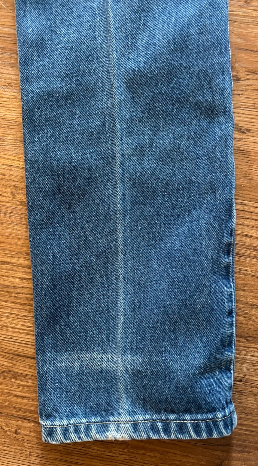 Vintage Union Made Women’s LEE High Waisted Med Wash Straight Sz Jr 5 1970s-80s
