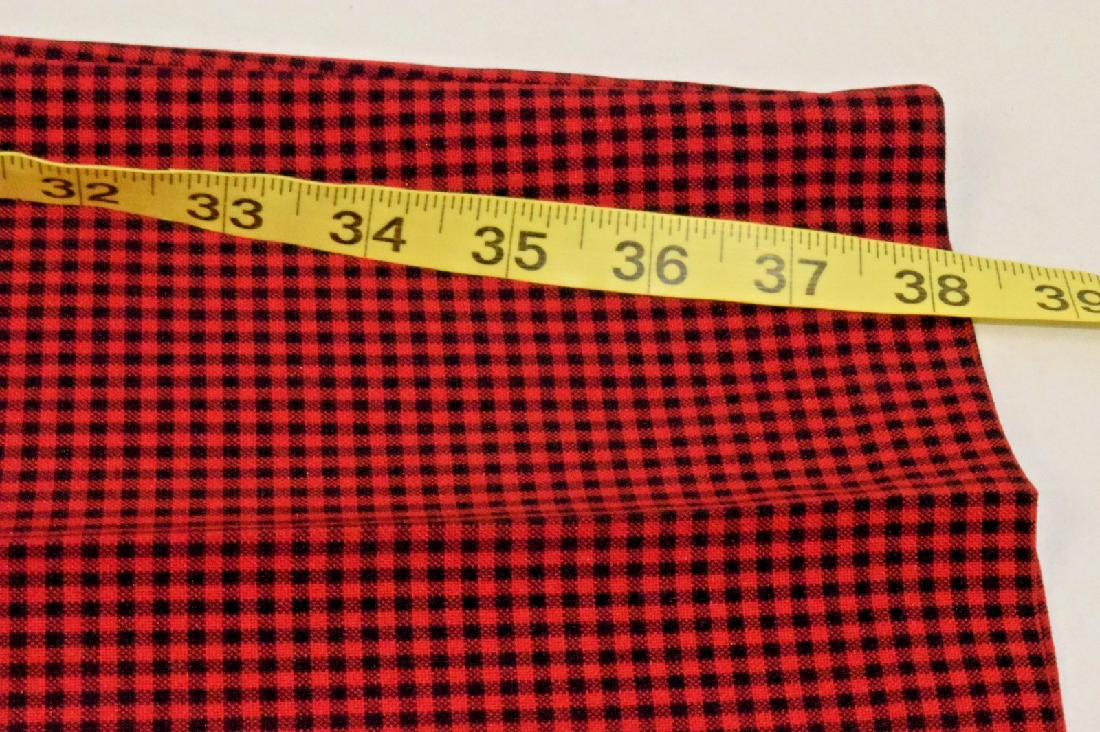 Vintage Suit Set First Option Size 6 80s Red Black Gingham Plaid Poly Made USA
