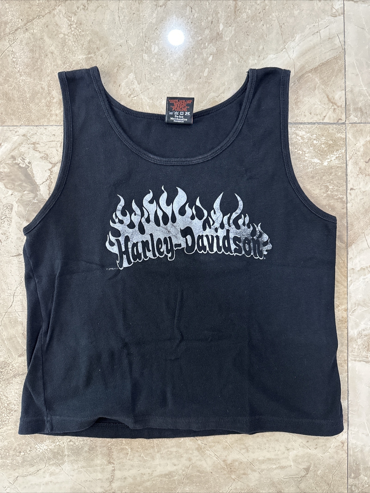 Vtg 2000’s Ladies Harley Tank Top T-Shirt Womens XL Las Vegas Dealer