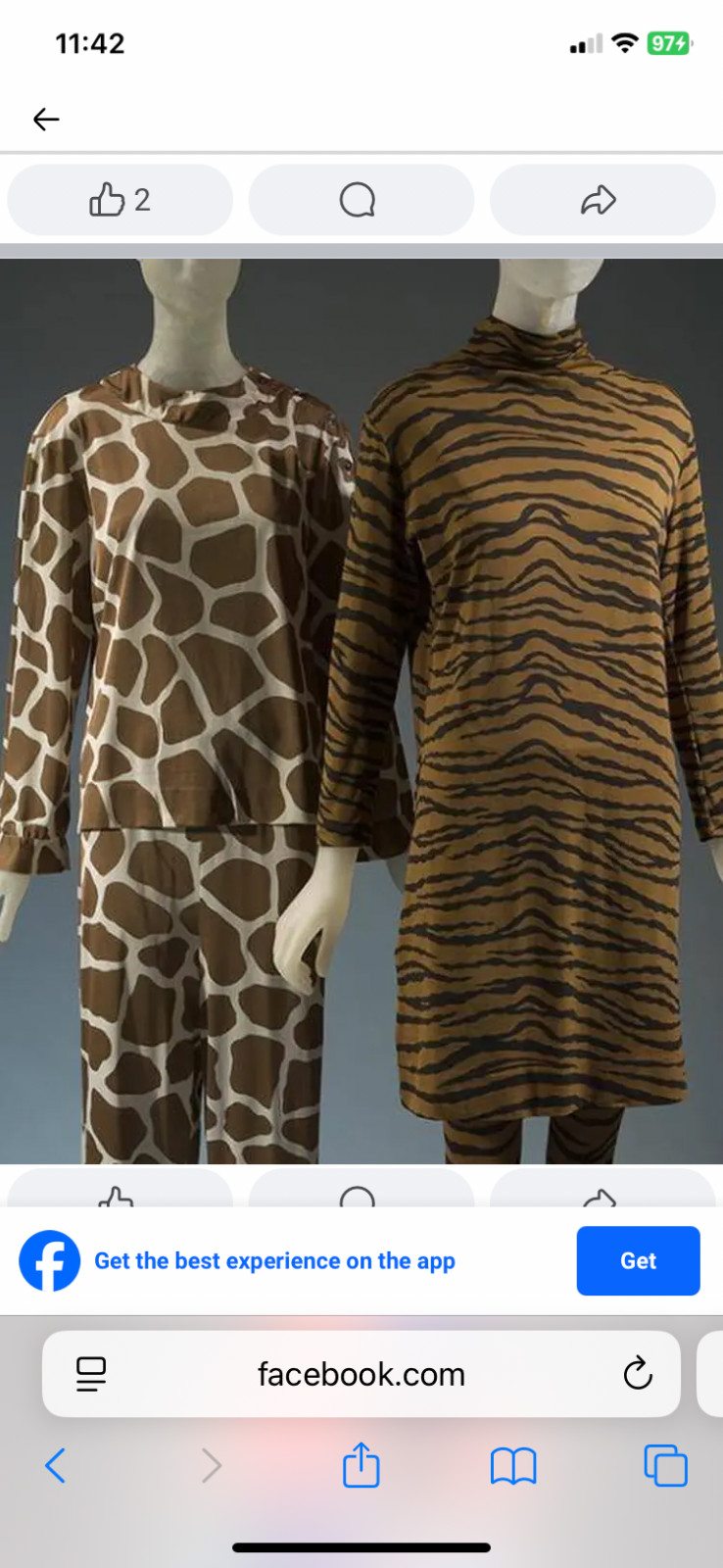 * ICONIC * TOTAL LOOK * RUDI GERNREICH * 1966 *CHEETAH* PRINT MINI DRESS *