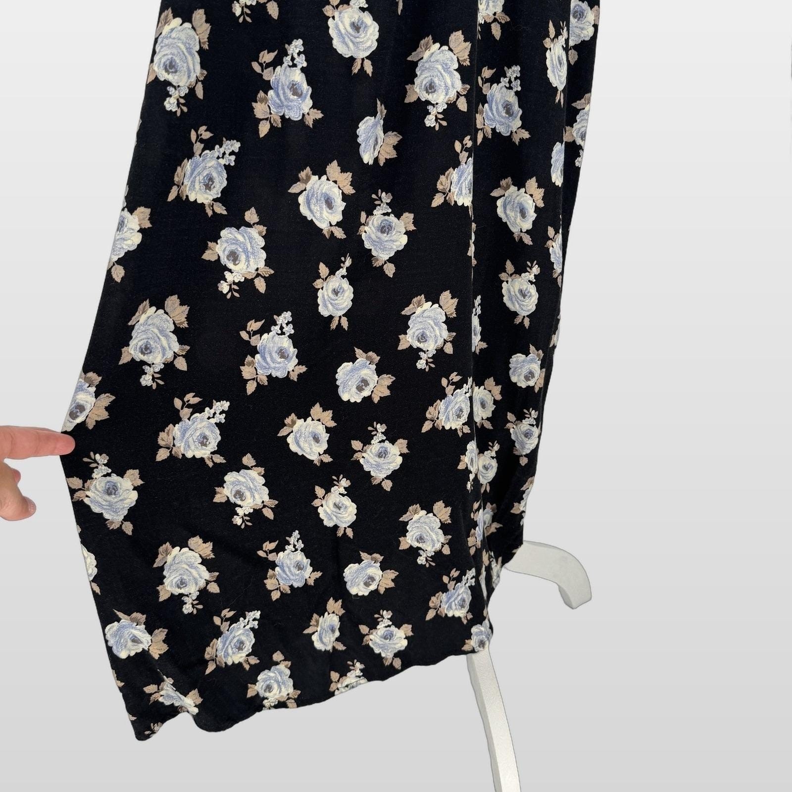Vintage Dressing Clio Maxi Dress M Floral Sleeveless 90s Minimalist Cottagecore