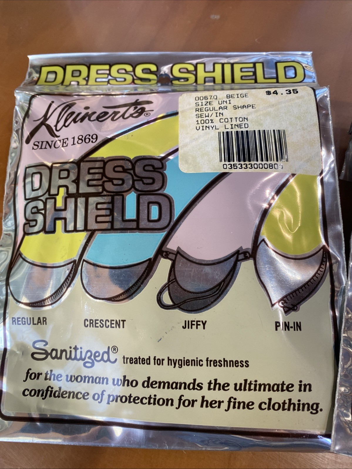 Kleinerts Garment Shield Vintage 60s Lingerie Sissy 2 Nude 1 Black New Old Stock