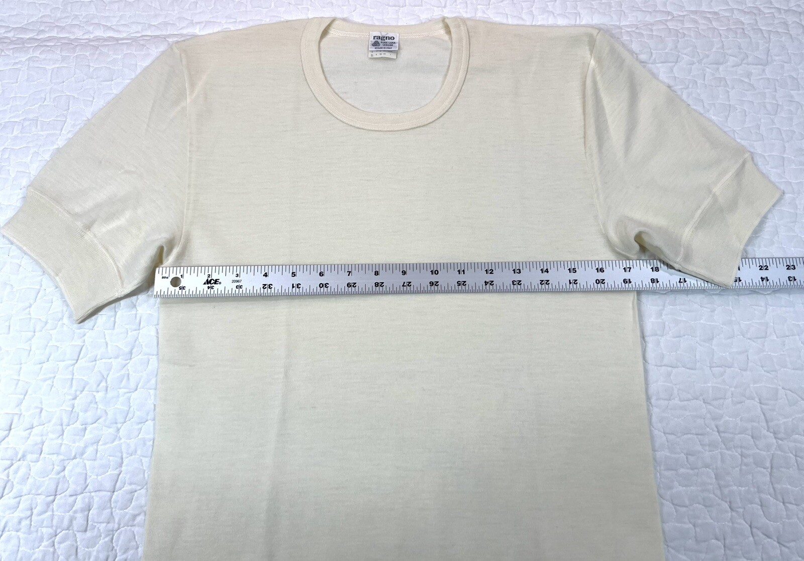 Vintage Wool Base Layer Women’s Large Cream NWT NOS Made in Italy