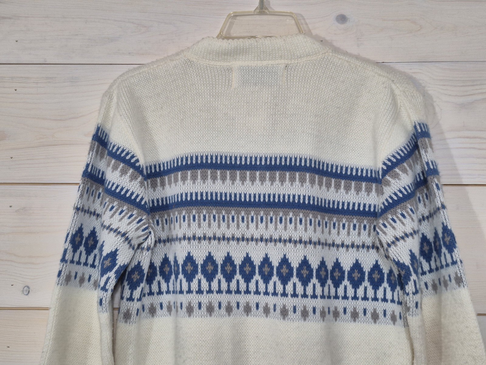 Vintage JERSILD Button Front Cardigan Sweater Nordic Fair Isle, Women’s Size 36