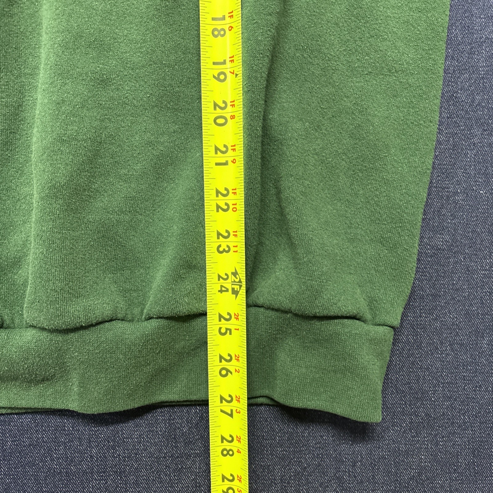 Vintage 90s Endless Designs Embroidered Cat Sweat Shirt Green L USA