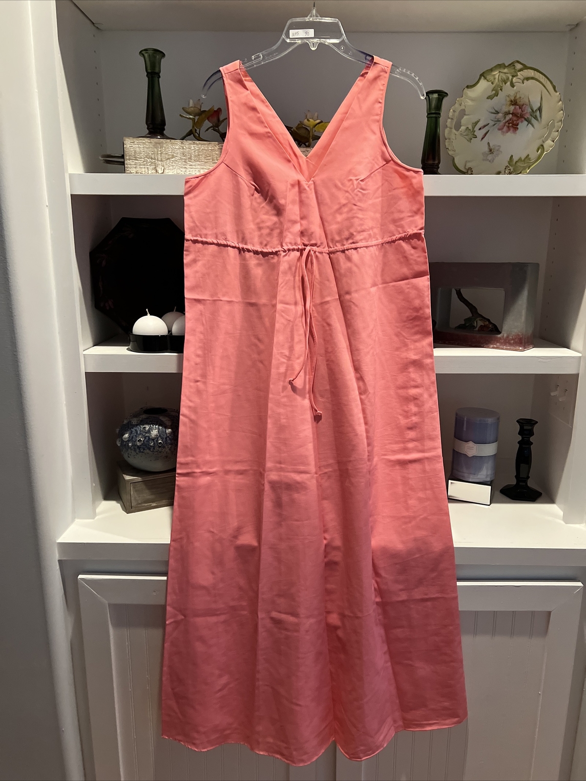 PINK vintage US Medium NIGHTGOWN slip empire 1960s Nite Owls Godfried long