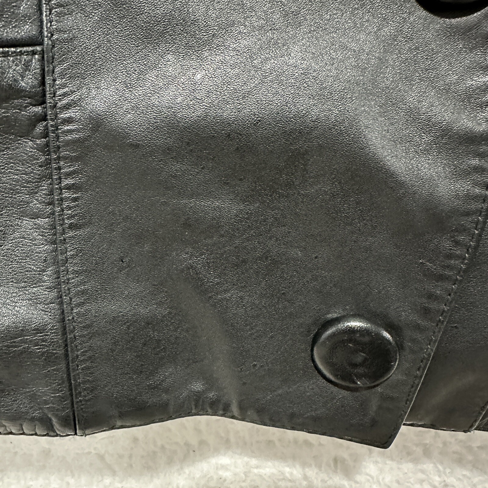 Wilson Vintage Women Thinsulate Lining Removable Black Leather Jacket Size Small