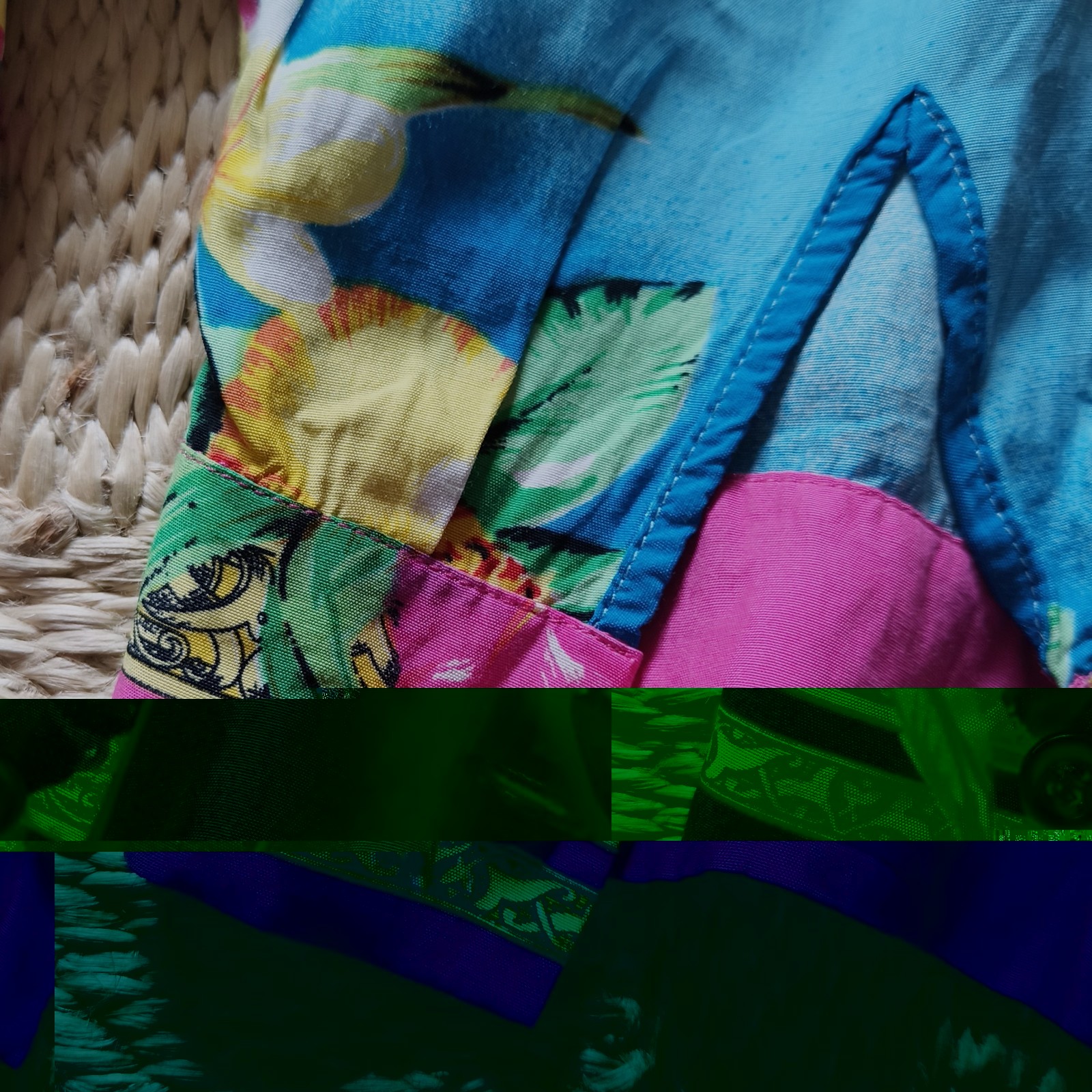vintage 90s Mondi Palm Beach Shirt Blouse sun tropical miami rayon