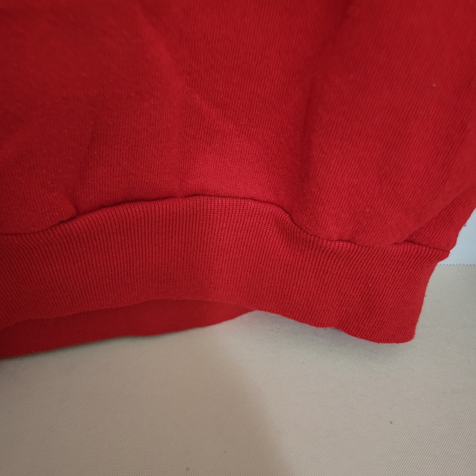 Vintage Jerzees Sweatshirt XL Red Americana Collared Made in USA Grandma