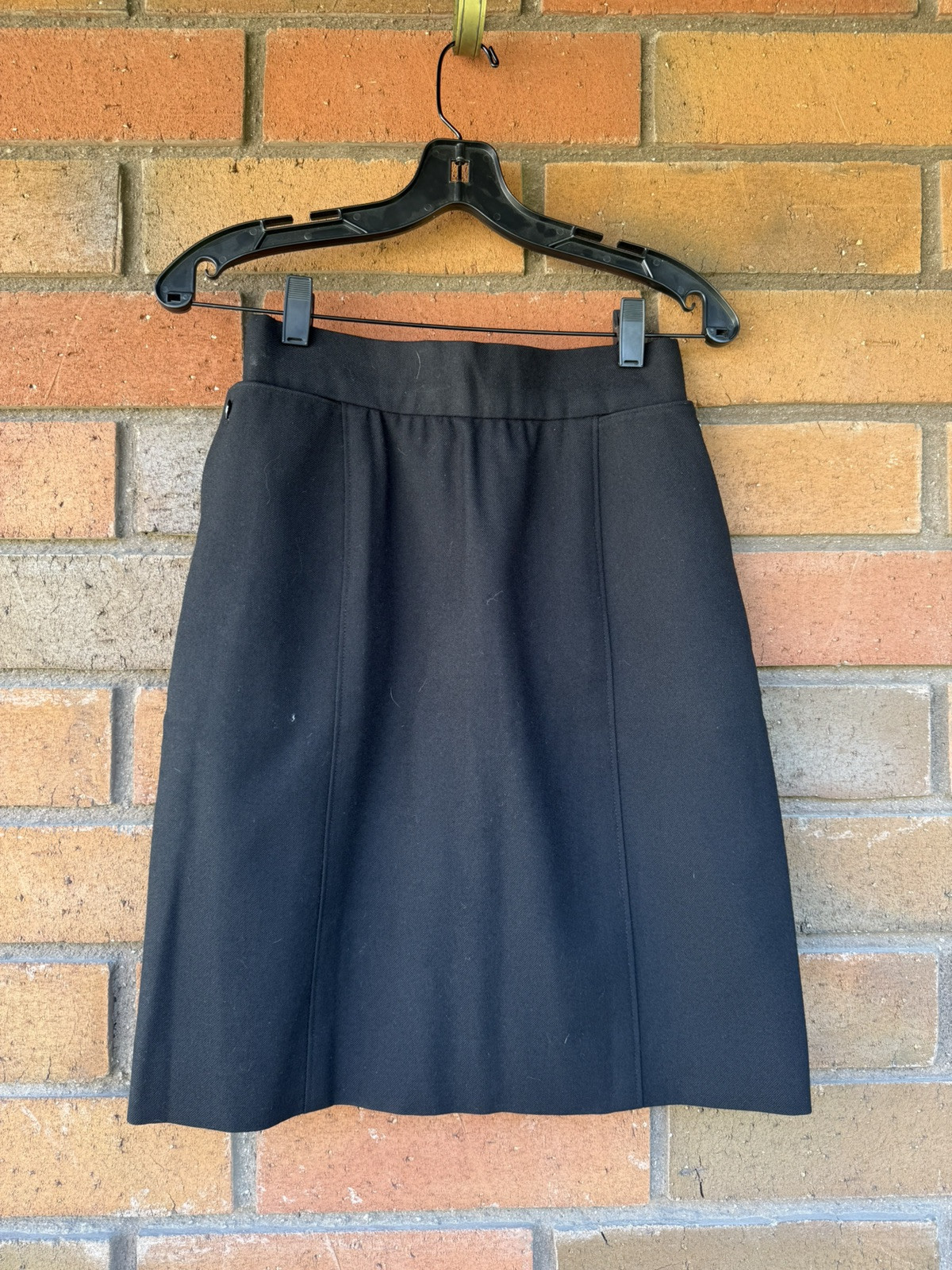 Vintage Black 60’s Pencil Skirt Secretary Style Sz XS/Small Classic