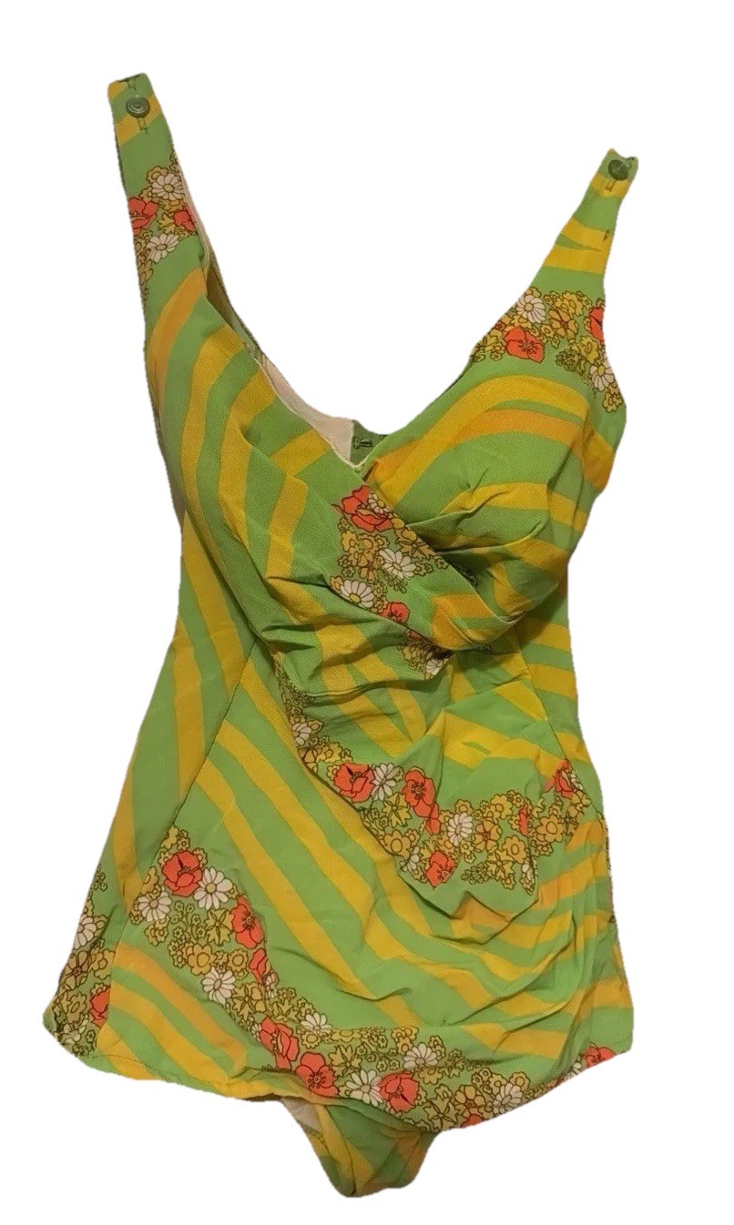 Vtg Sea Lure Calif Penney’s Bathing 50s-60s Sculpting Swimsuit Pinup Bombshell