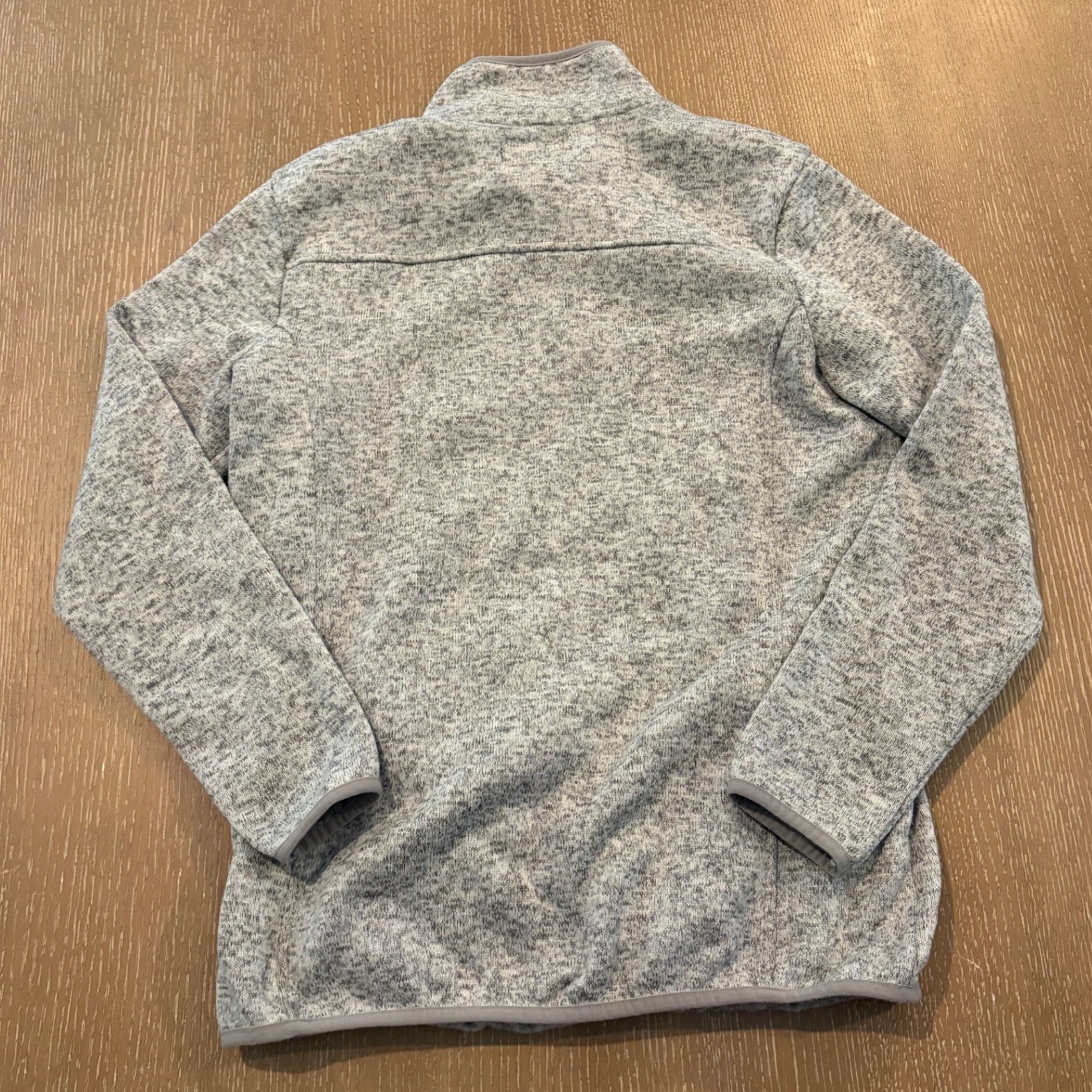 Simply Southern Women’s Large Gray Heather Snap Pullover Fleece Sweater Jacket