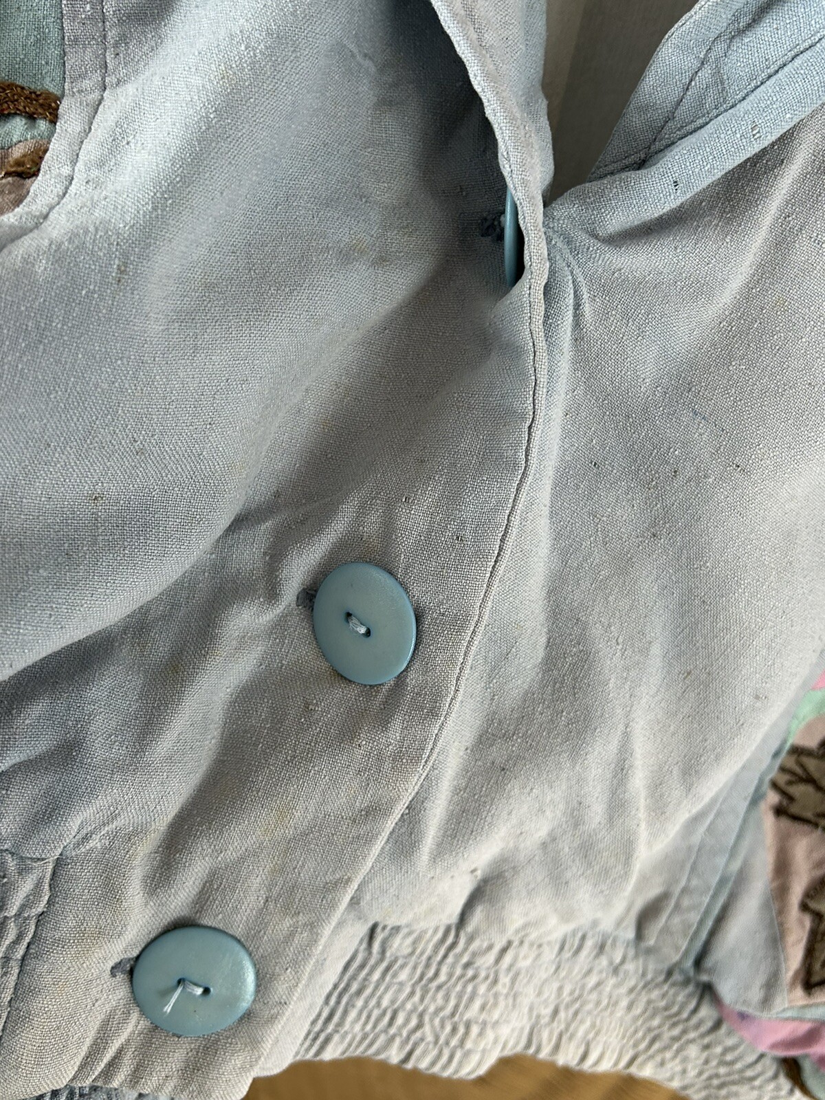 Lim’s distressed vintage jacket