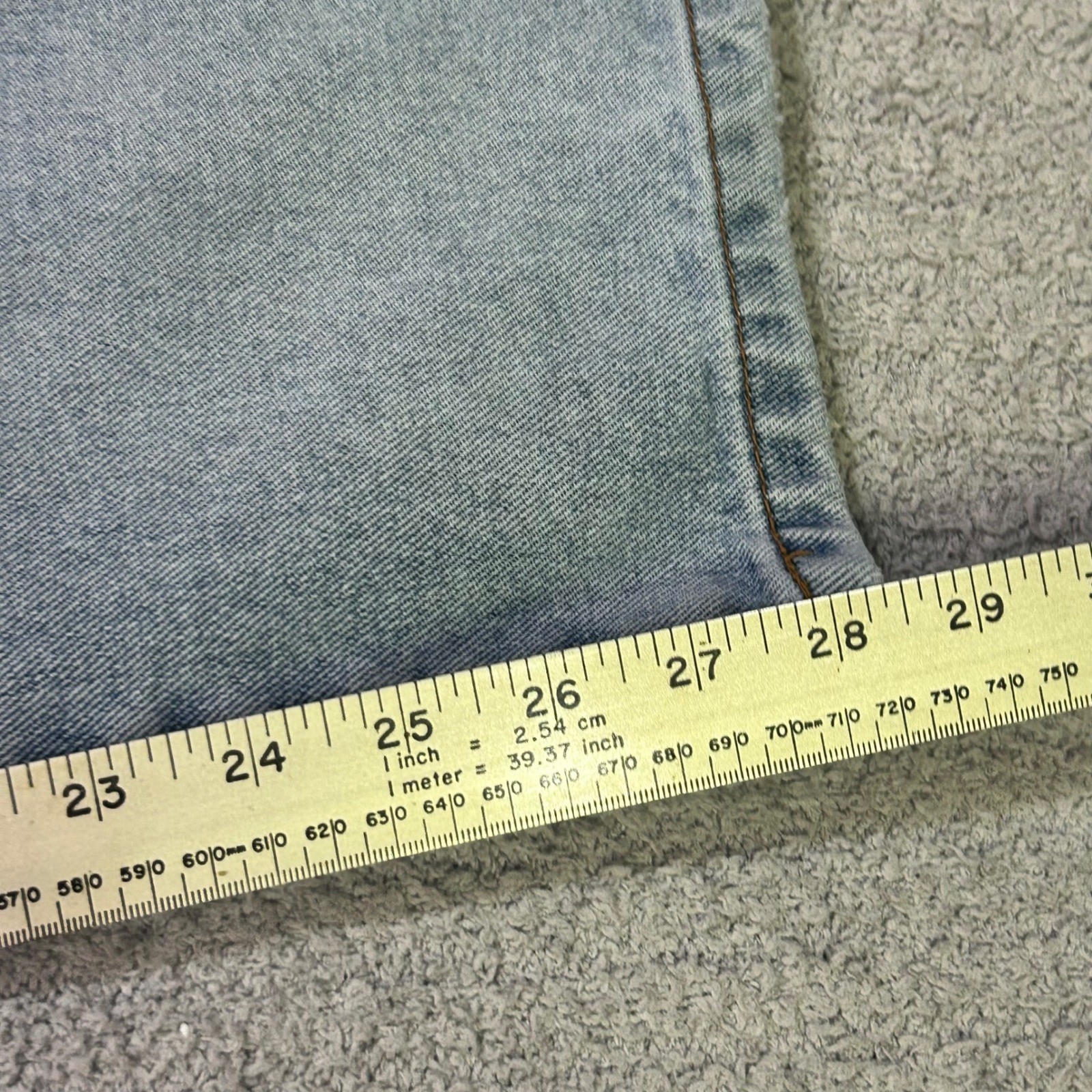 American Eagle Dungarees 1990s Vintage 10 PET Light Wash High Rise Straight Leg