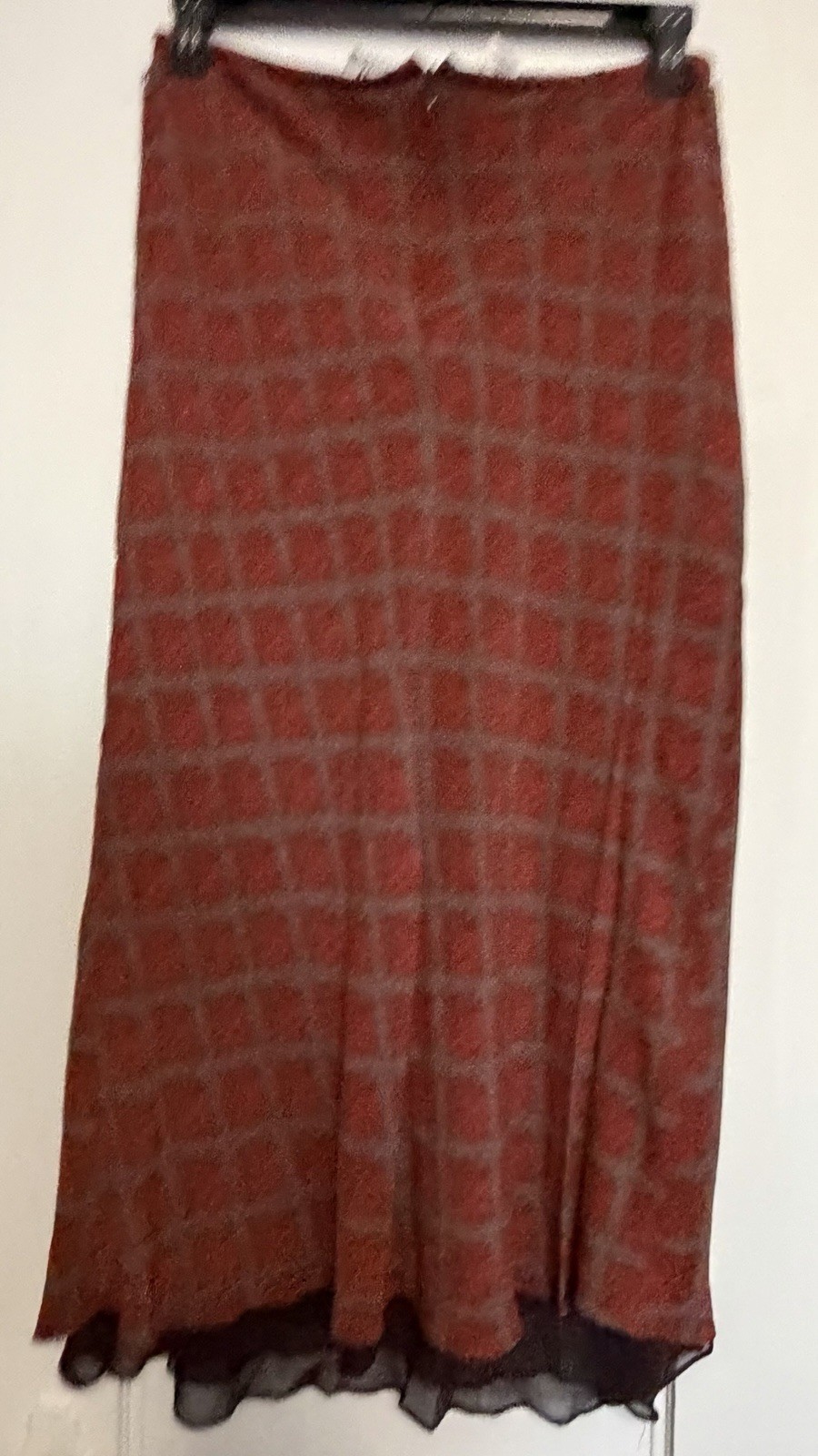 DKNY Vintage 1990s Rayon Skirt Size 14 Made In USA