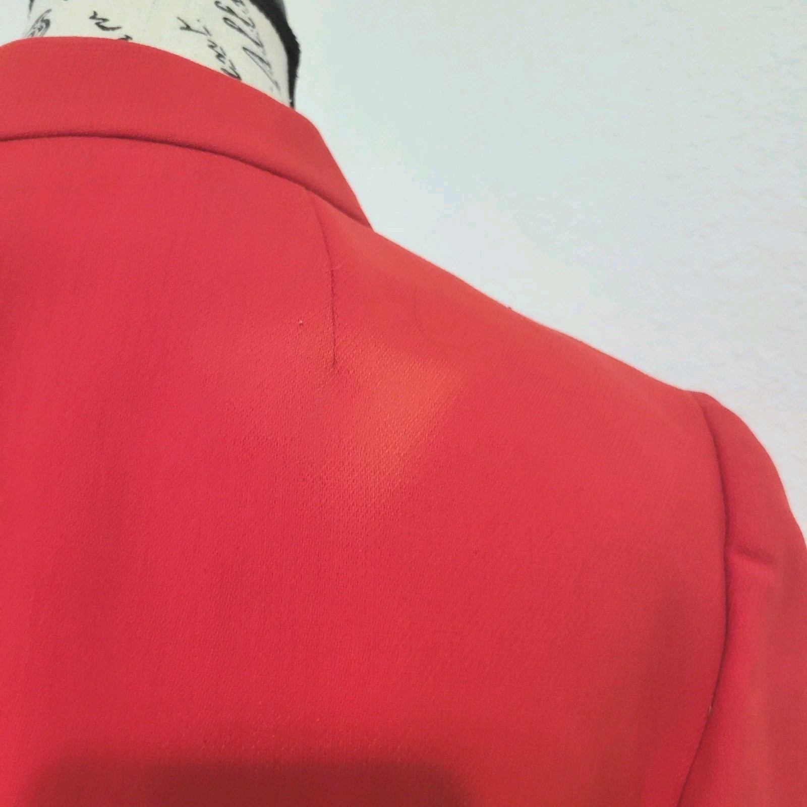 Vintage 60s Red Cropped Jacket Mod Retro Military Majorette Womens Small
