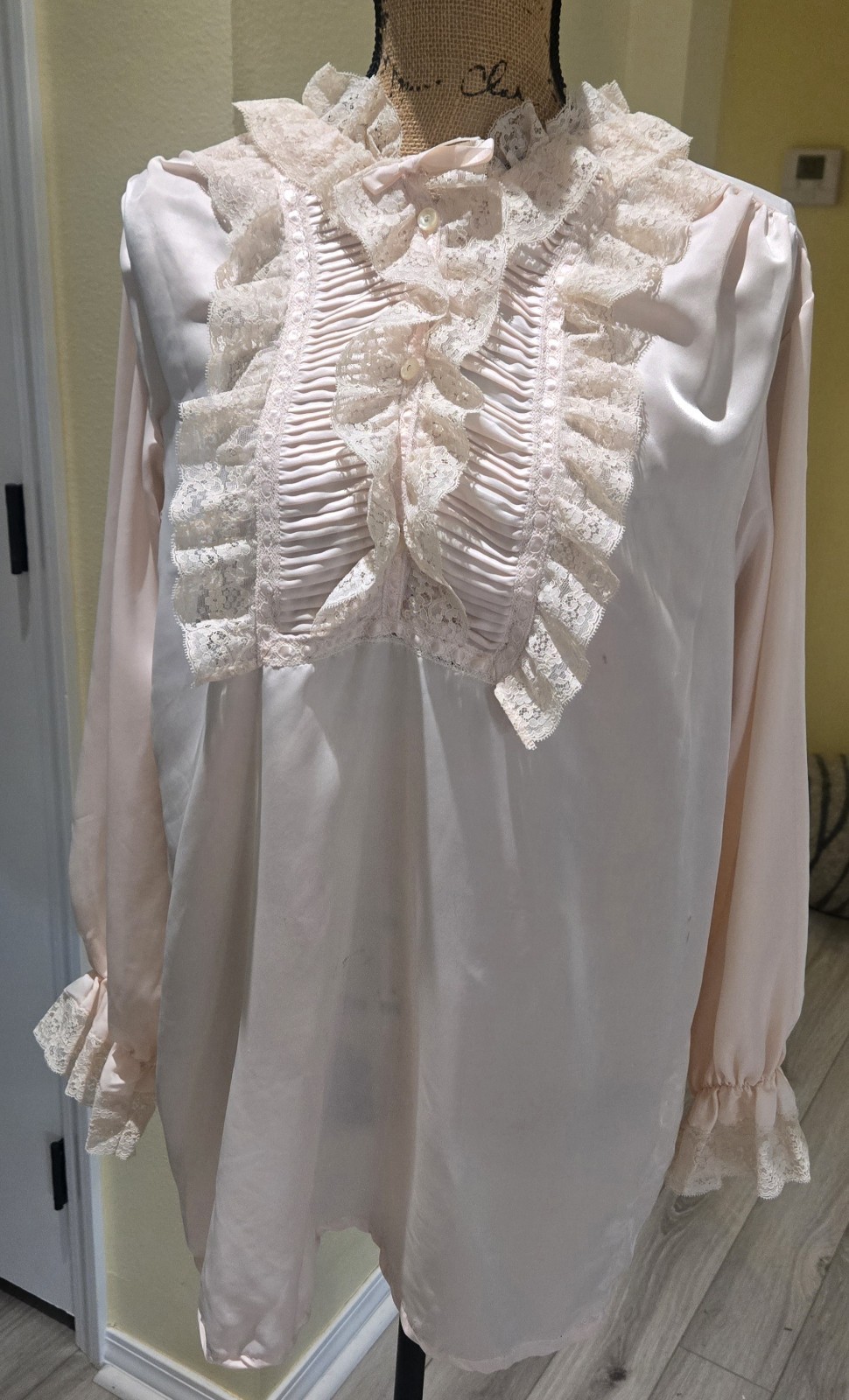 4 Pc Vintage Silky Nightgown Sleep Lingerie Lot Sz Medium