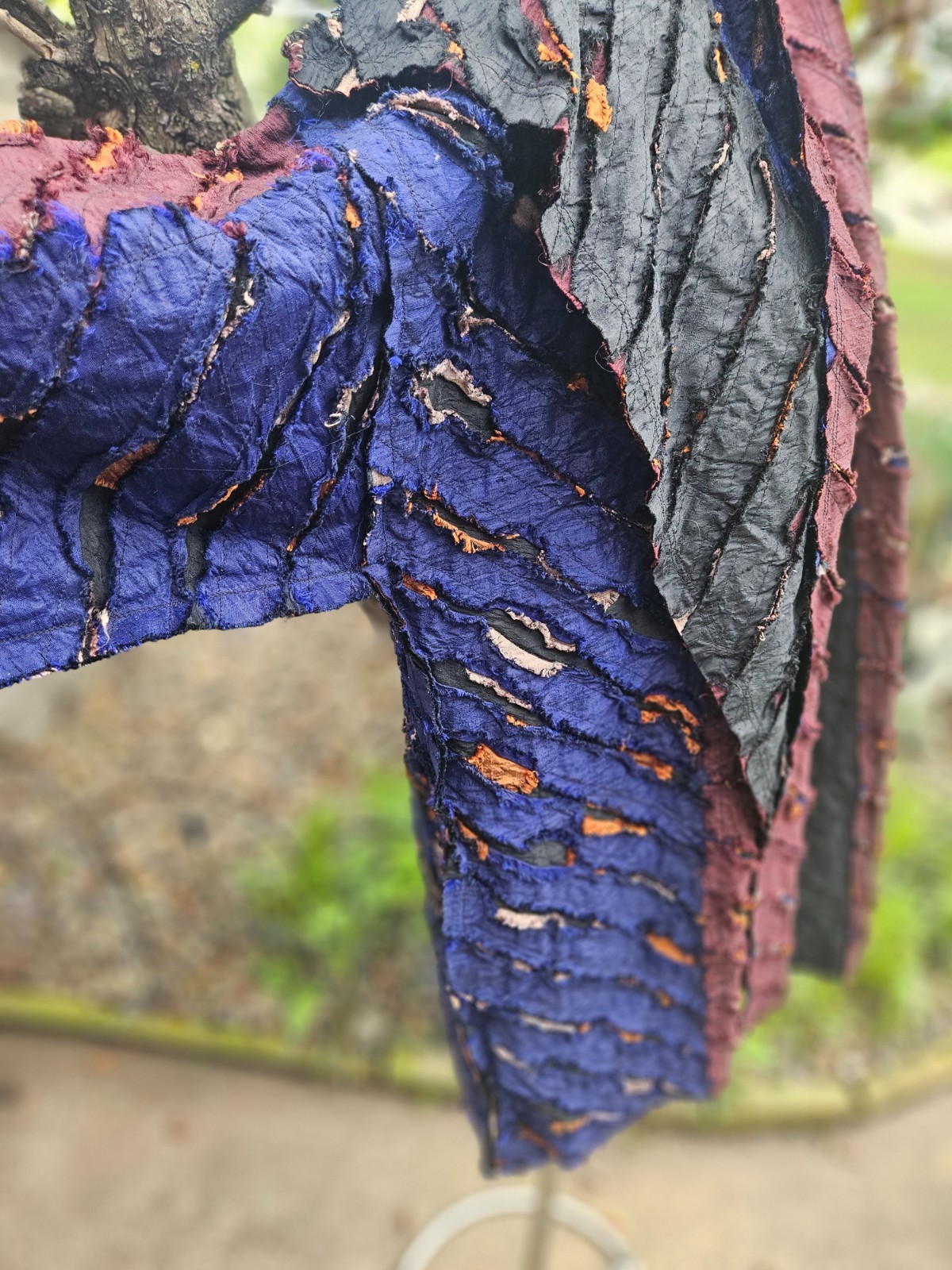 AMAZING TIM HARDING SIGNED OOAK ART TO WEAR SILK JACKET O/S FREE SIZE!