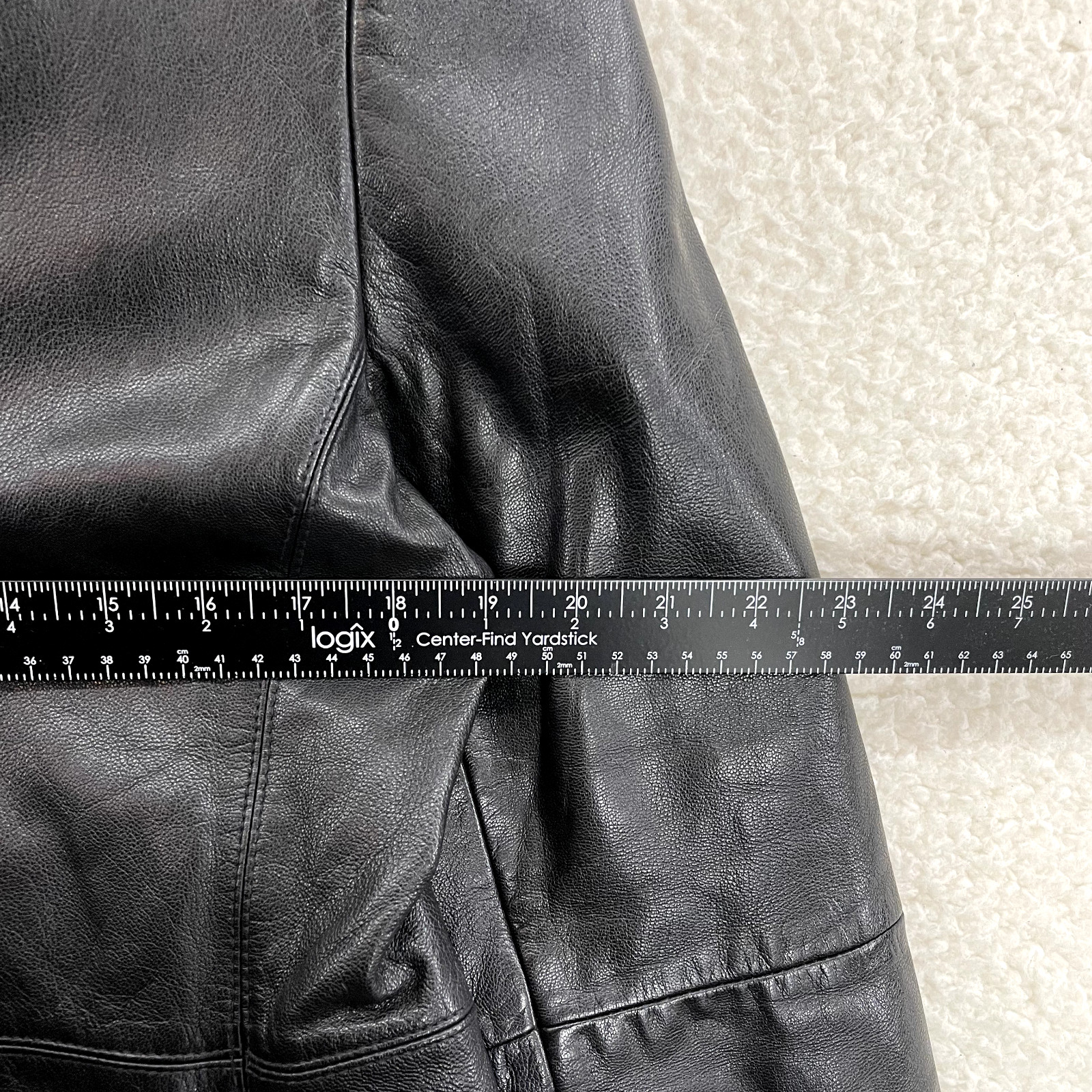 90s Y2K Vintage Black Leather Jacket Large XL 14 Womens Patent Lined Button Up