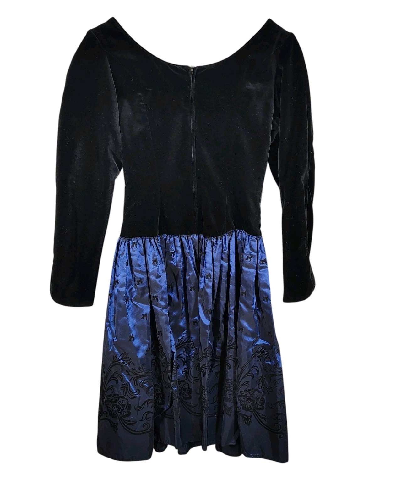 Laura Ashley Vtg Velvet Brocade Dress UK 12 US 10 Cocktail Holiday Party 90s