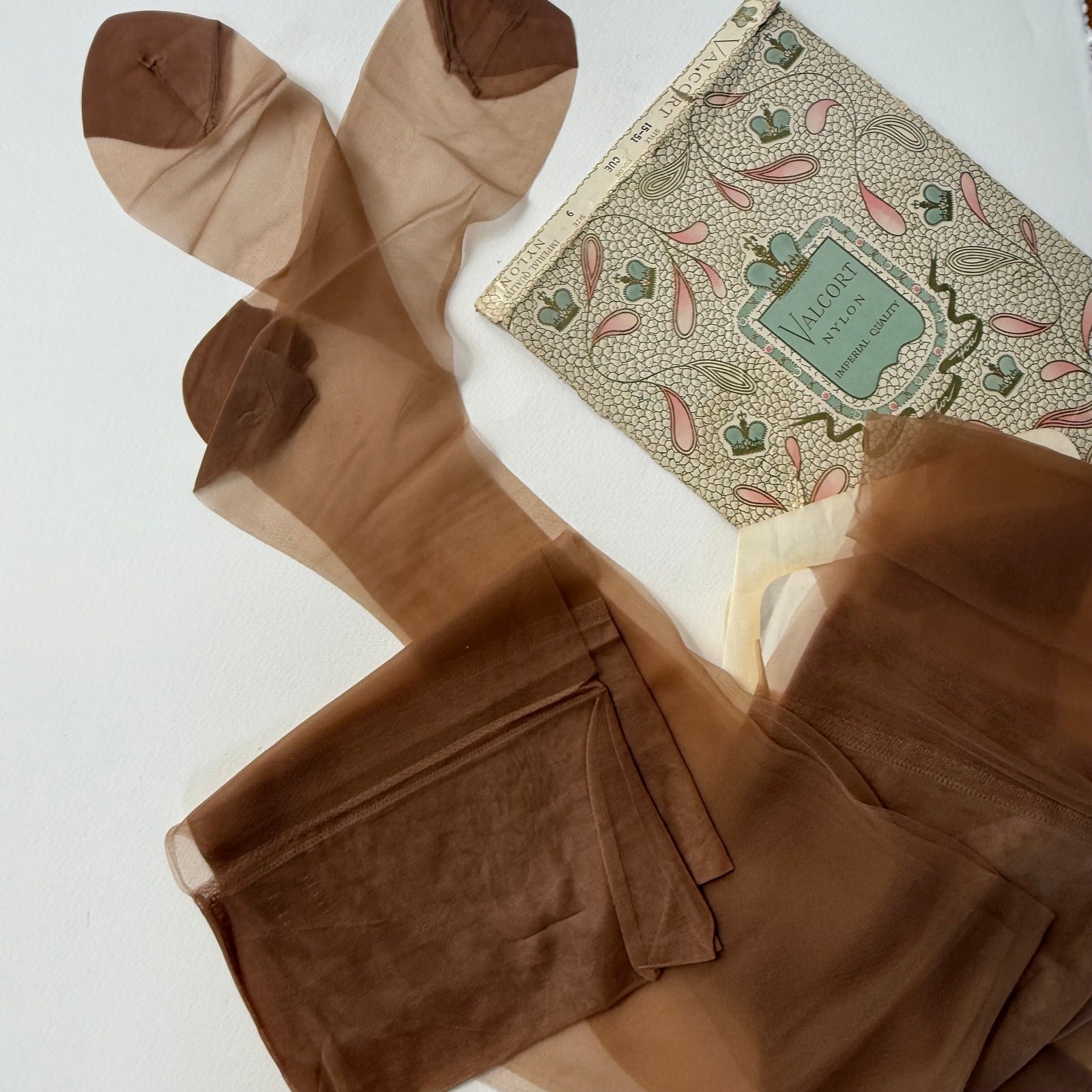 VTG NOS Valcort Nylon Imperial Evita Stockings Lot Zandra Rhodes PantyHose