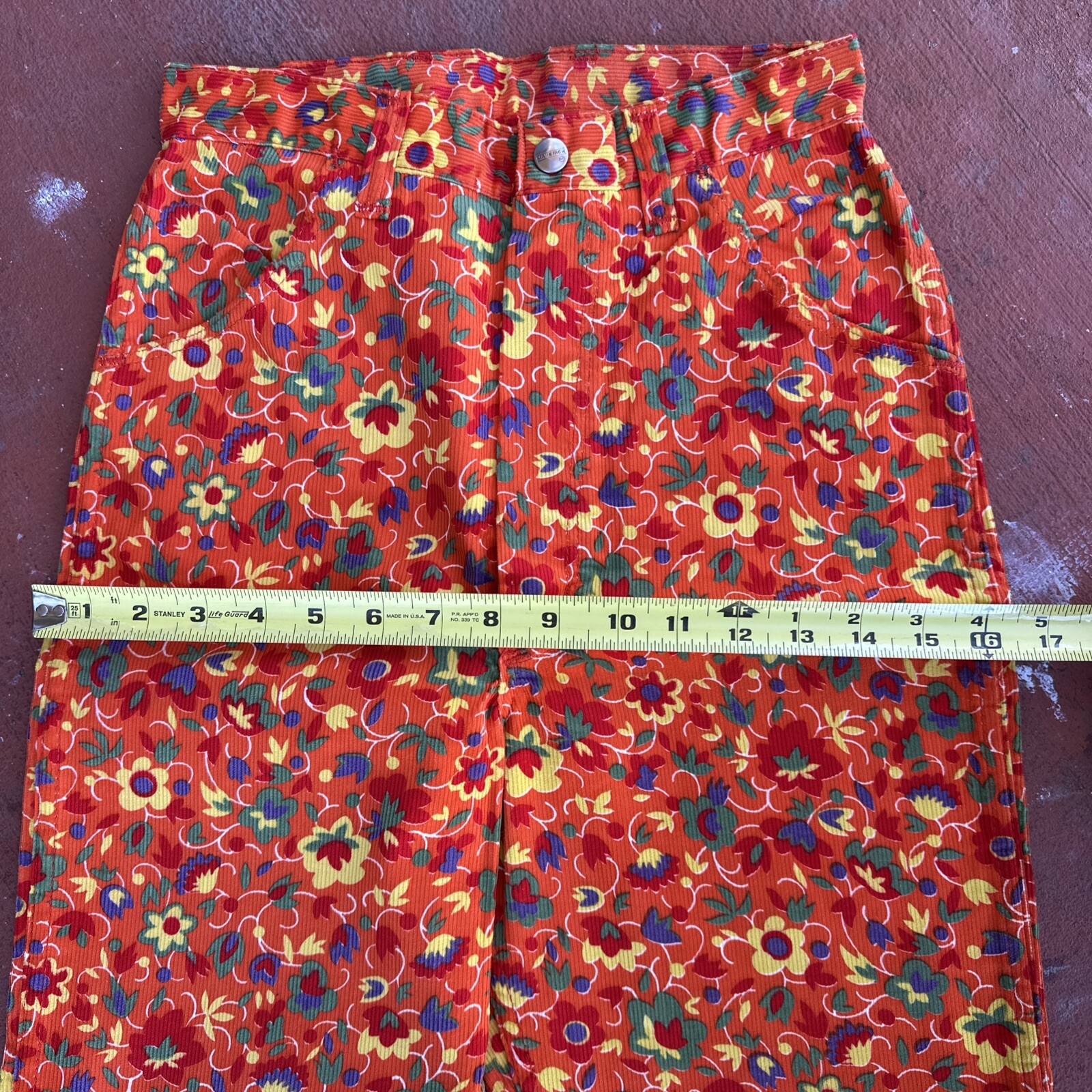 VTG NOS ‘70s Maverick Blue Bell Corduroy Hippie Mod Girls size 12 deadstock Tags